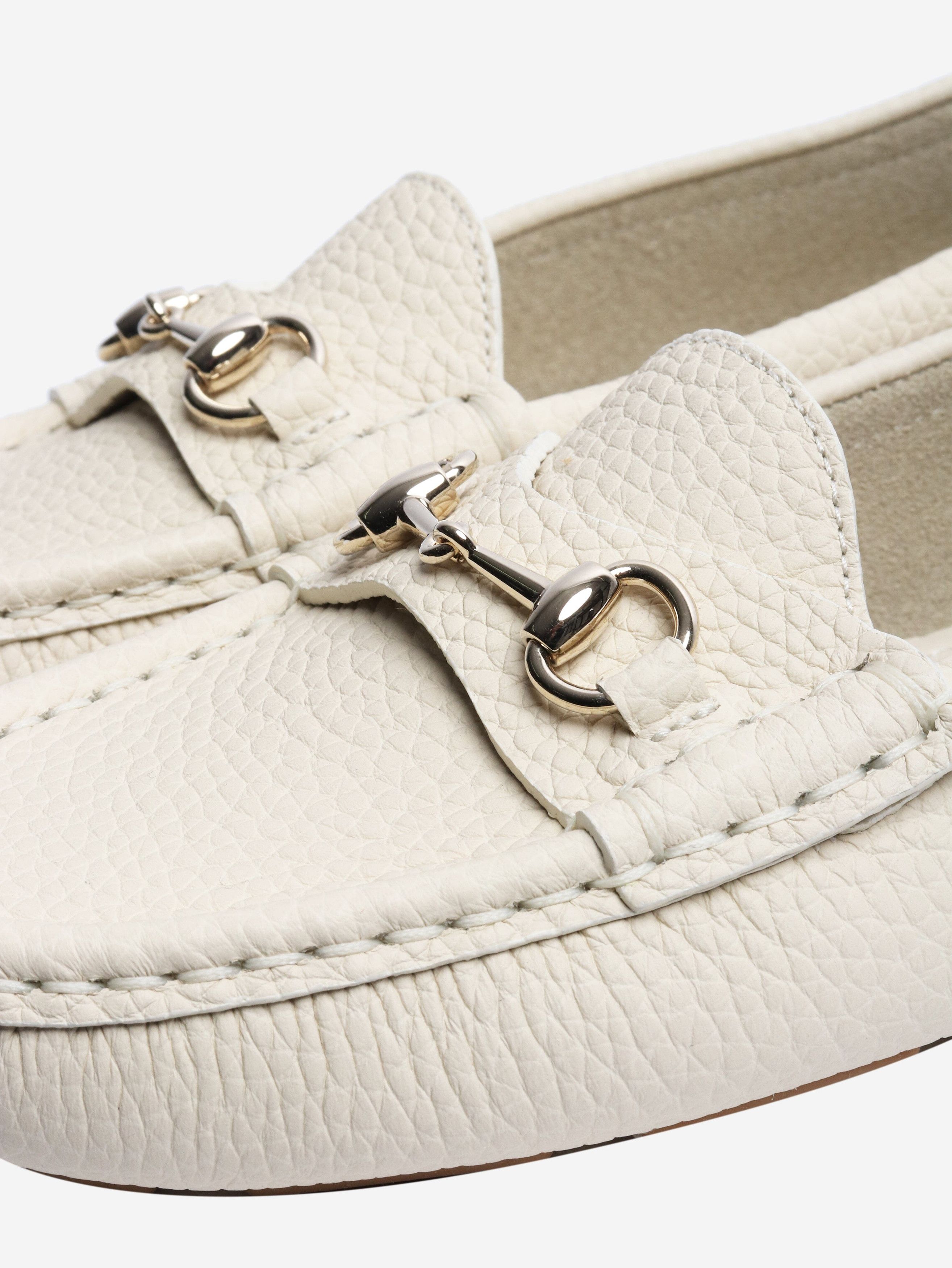 Gucci Cream Horsebit leather loafers - EU 36.5 Size US 5 / IT 35 - 4 Thumbnail