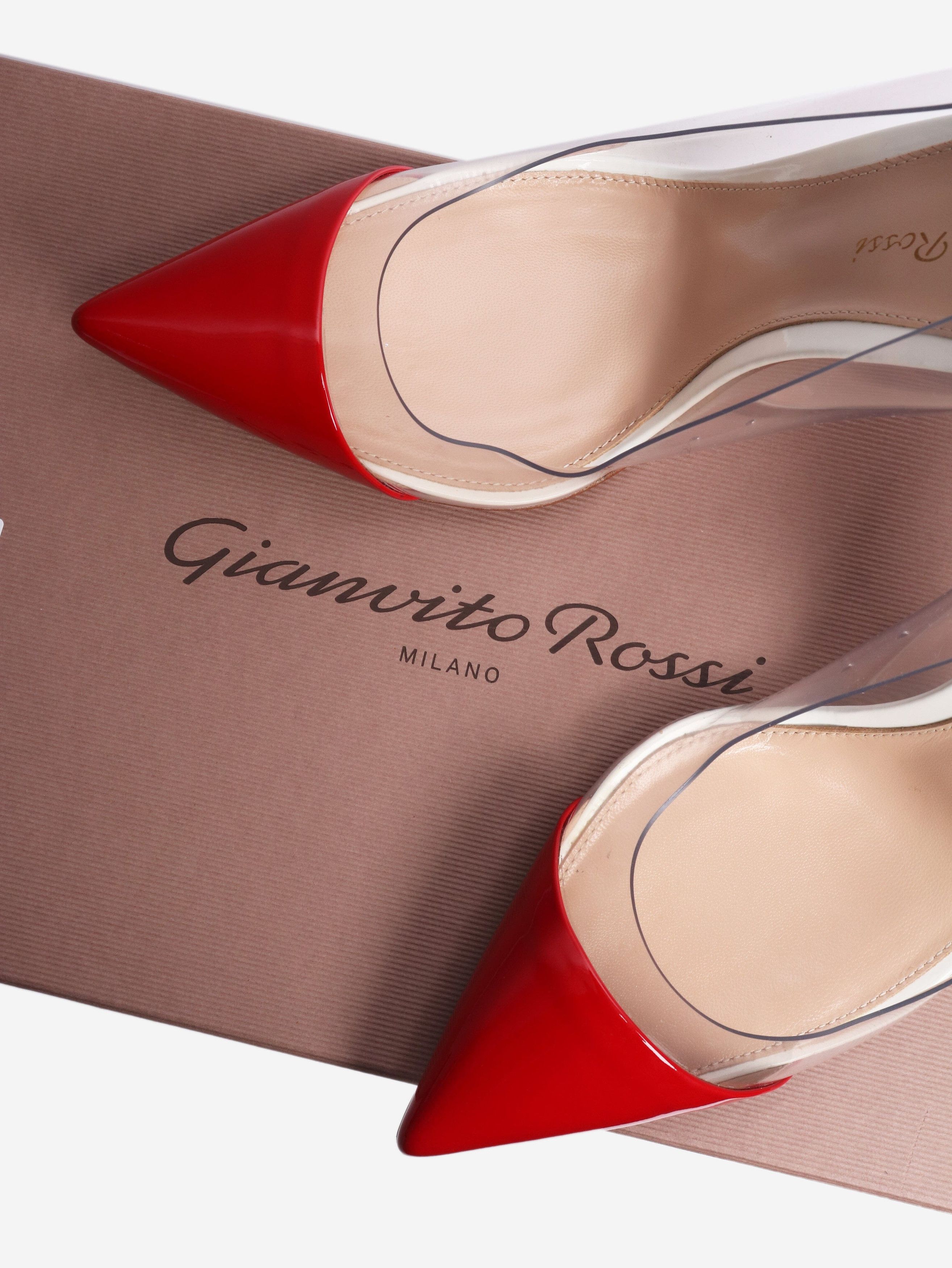 Gianvito Rossi Red pvc heels - EU 37.5 (UK 4.5) Size US 6 / IT 36 - 5 Thumbnail