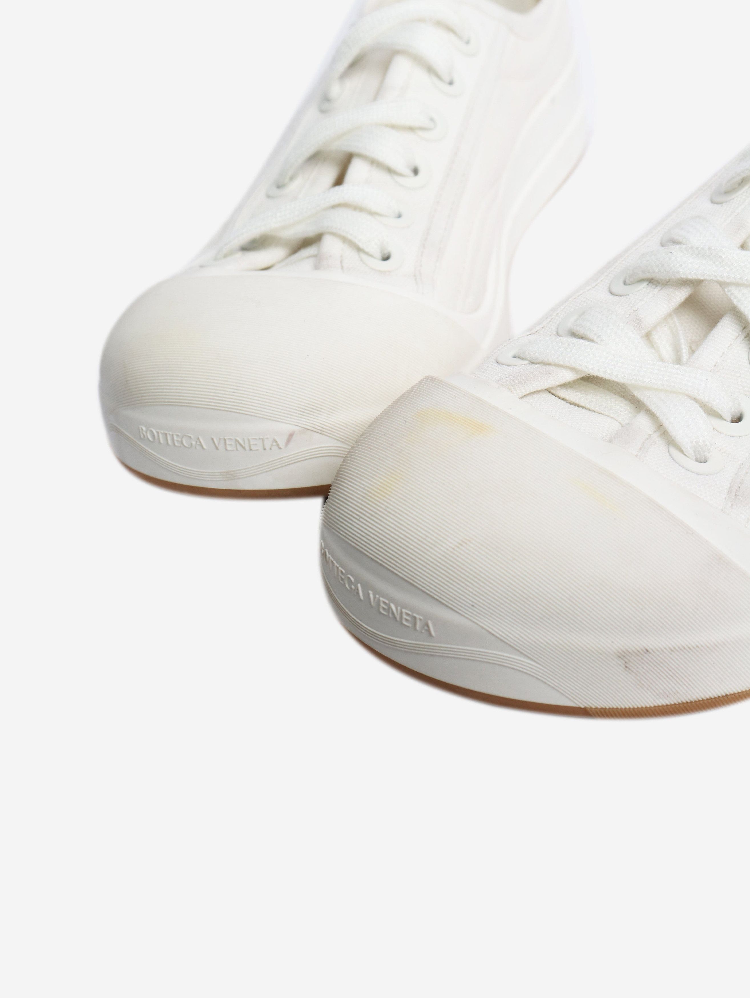 Bottega Veneta White canvas sneakers - EU 39 Size US 8 / IT 38 - 3 Thumbnail