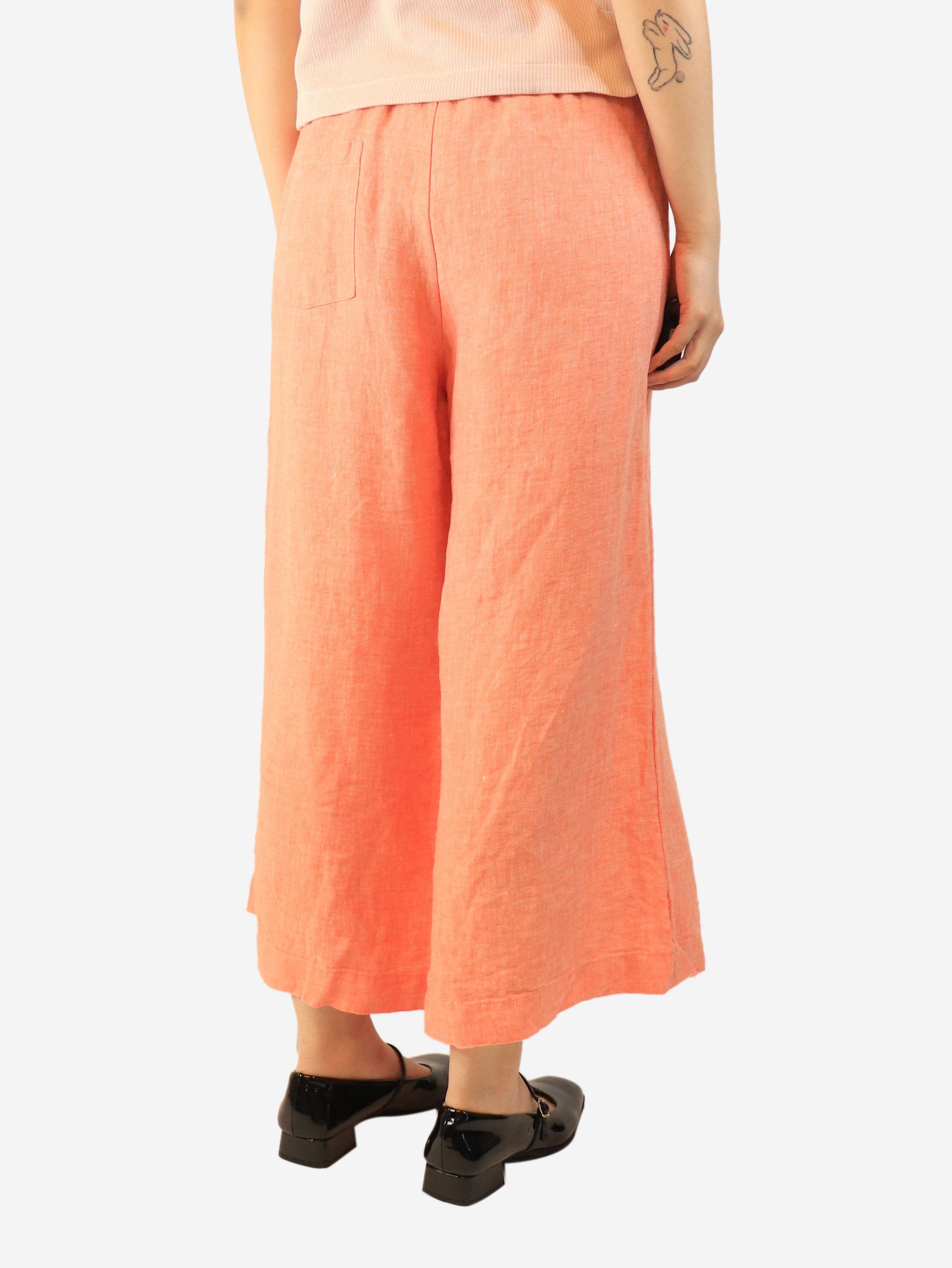 Other Coral cropped linen trousers - UK 12 Size 30" / US 8 / IT 44 - 3 Thumbnail