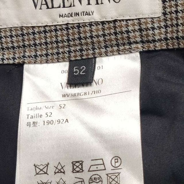 Valentino Valentino Check Wool Straight Leg Trousers Size 52 Size US 36 / EU 52 - 6 Thumbnail