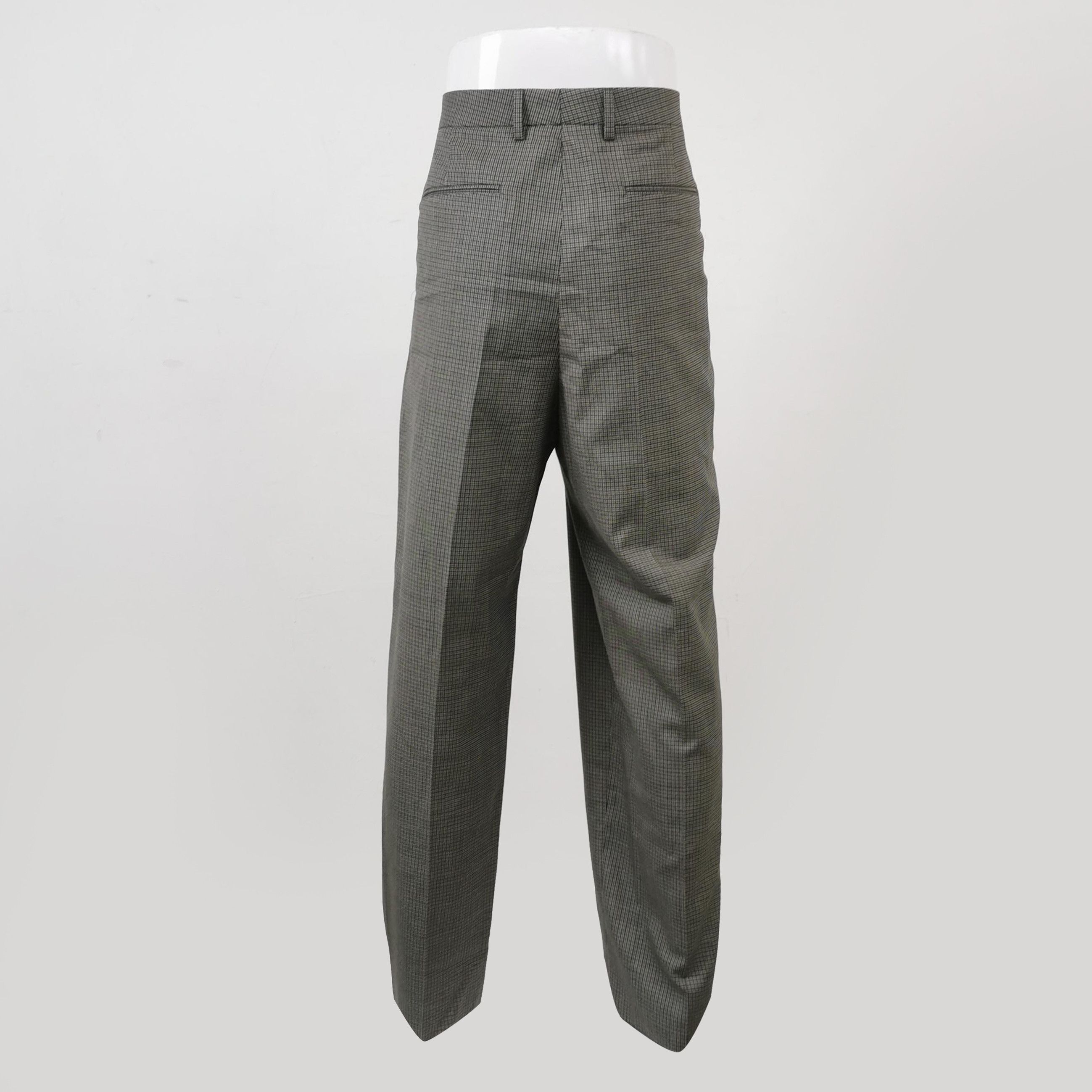 Valentino Valentino Check Wool Straight Leg Trousers Size 52 Size US 36 / EU 52 - 3 Thumbnail