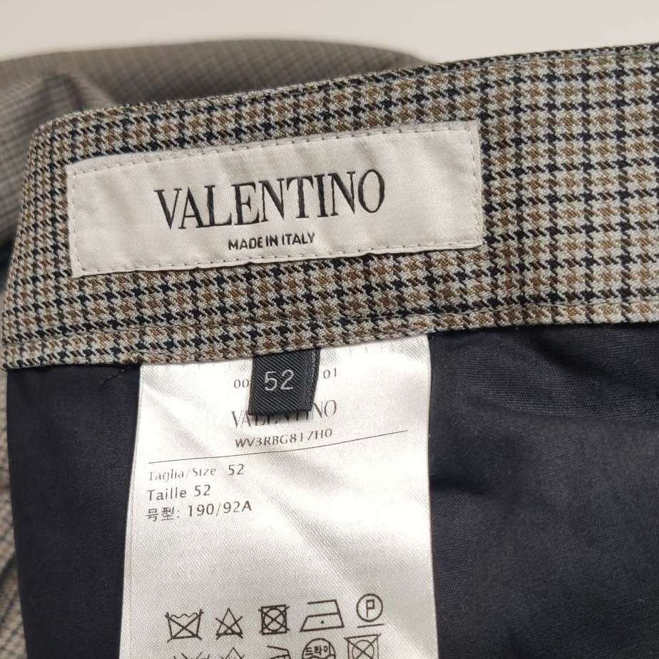 Valentino Valentino Check Wool Straight Leg Trousers Size 52 Size US 36 / EU 52 - 5 Thumbnail