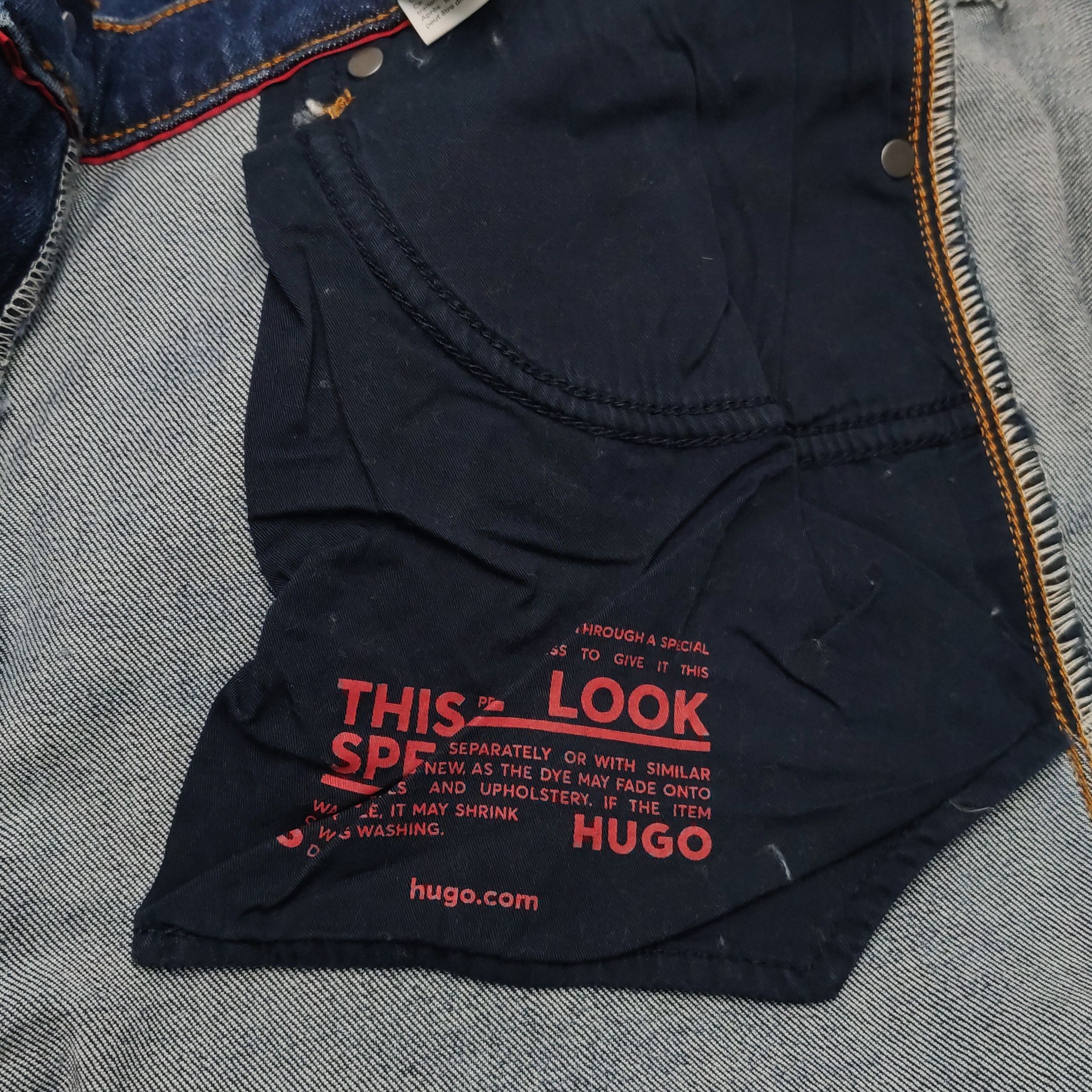 Hugo Boss HUGO Distressed 734 Denim Jeans W32 L32 Size US 32 / EU 48 - 11 Thumbnail