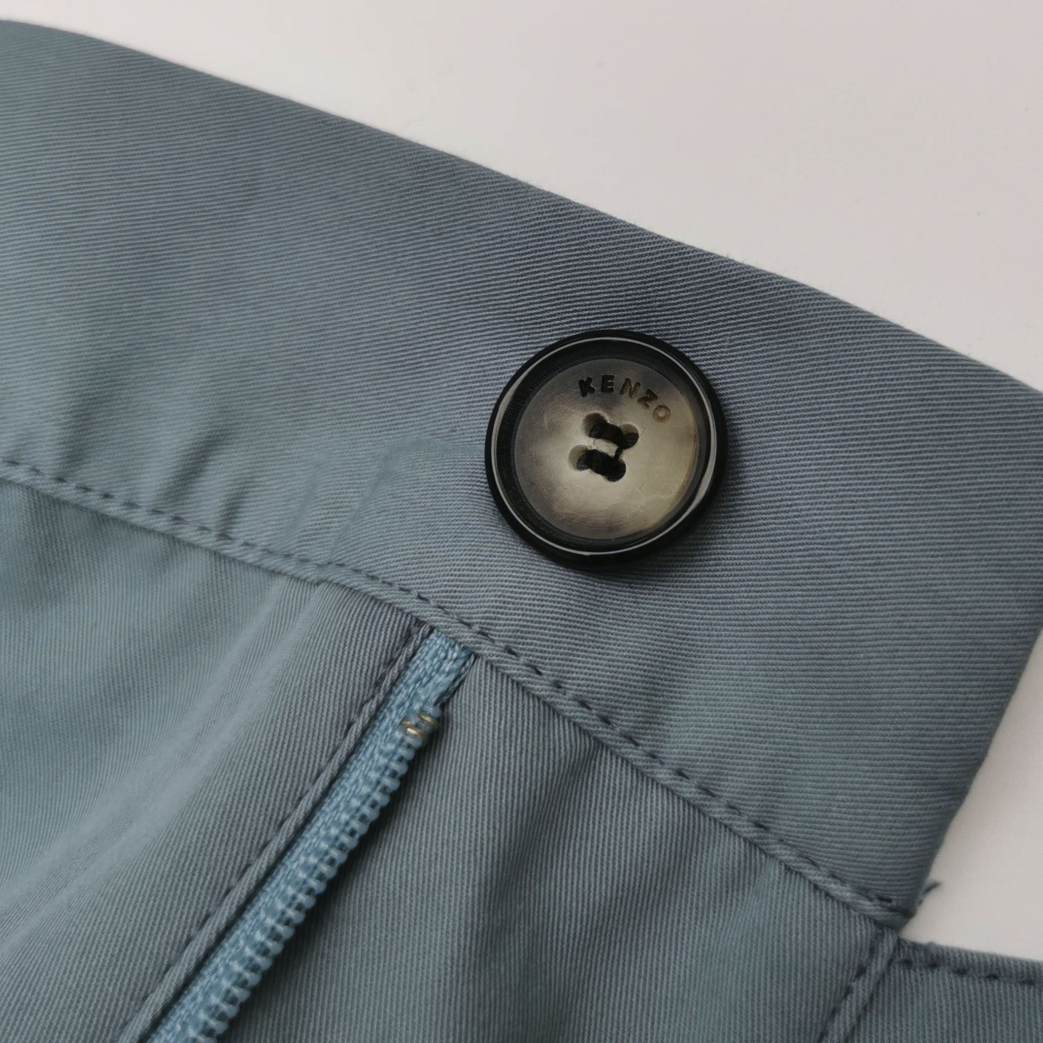 Kenzo Kenzo Slate Blue Cotton Casual Pants XL Size US 36 / EU 52 - 4 Thumbnail
