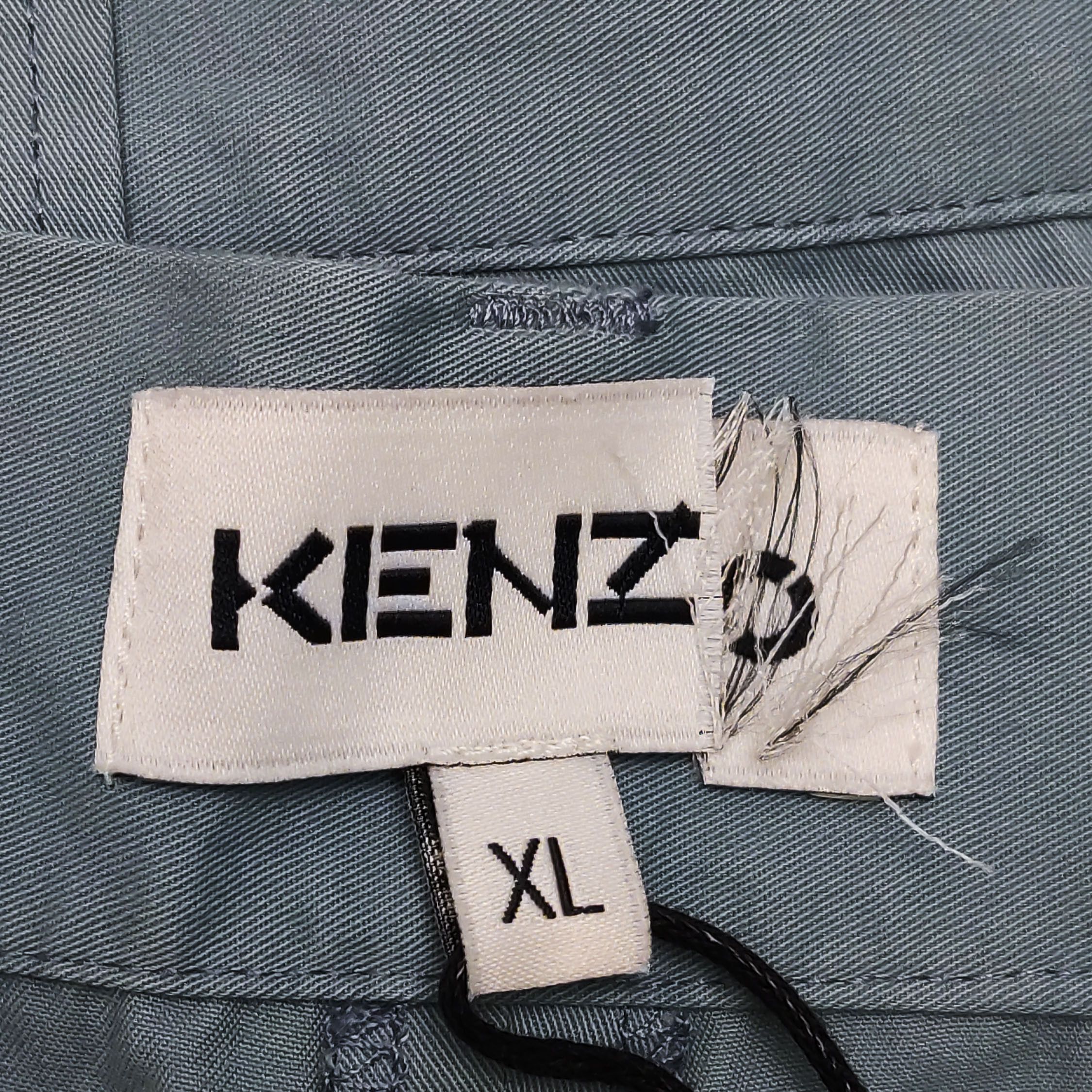 Kenzo Kenzo Slate Blue Cotton Casual Pants XL Size US 36 / EU 52 - 10 Thumbnail
