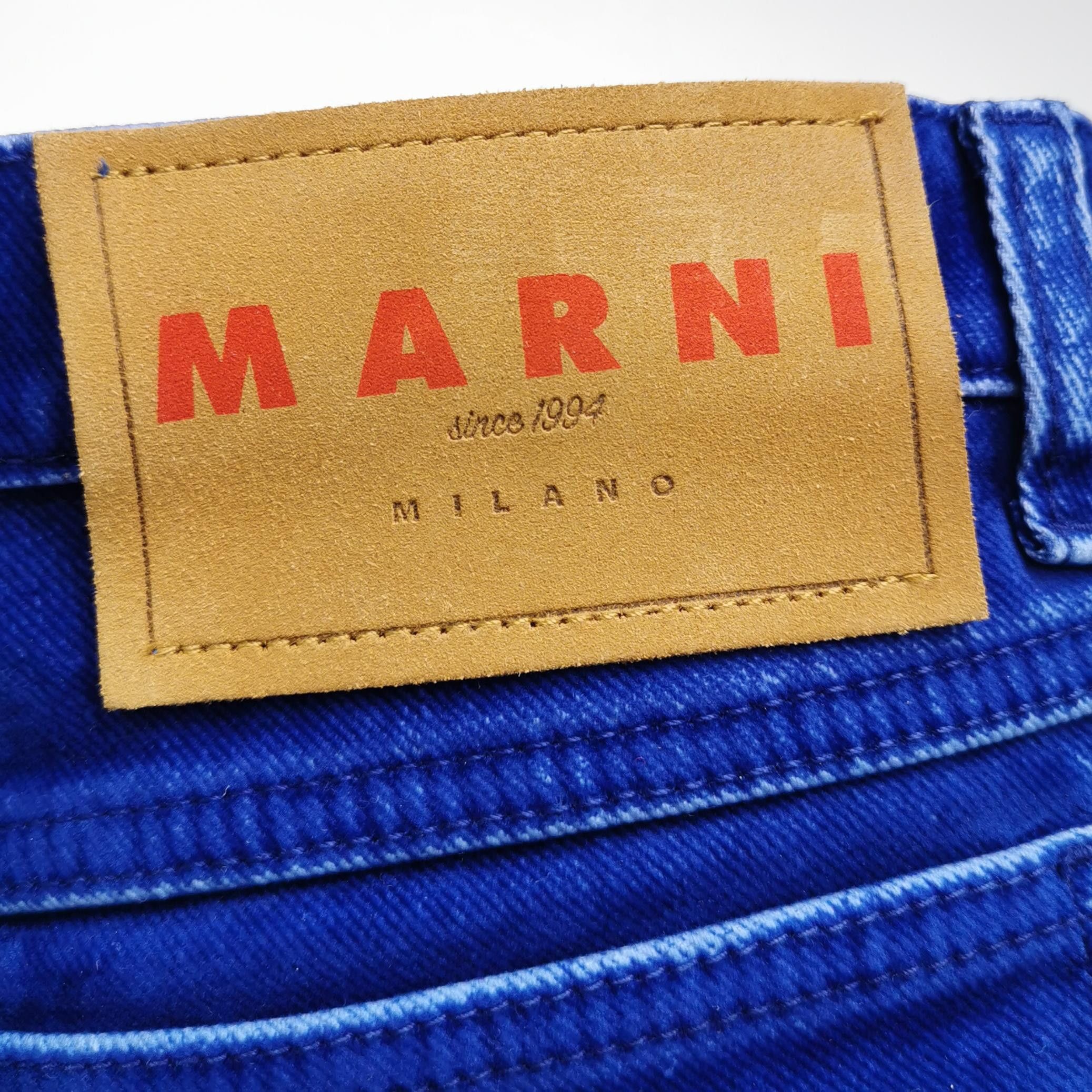 Marni Marni Blue Cotton Blend Jeans Size 32 Size US 32 / EU 48 - 4 Thumbnail