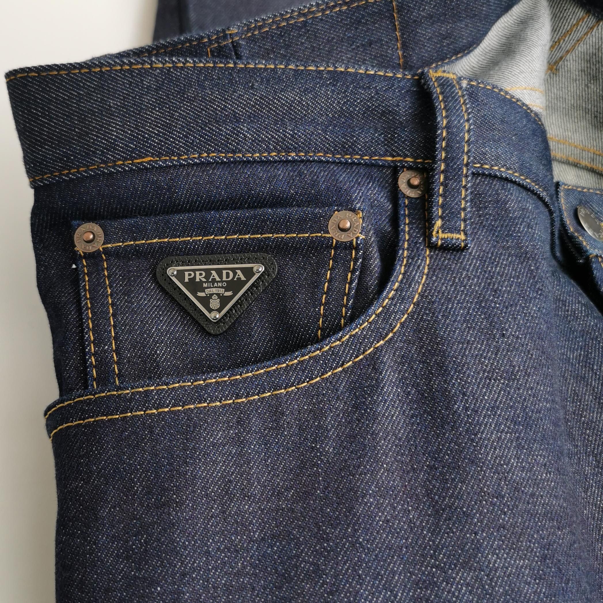 Prada Prada Triangle Logo Cotton Pants Size 36 Size US 36 / EU 52 - 4 Thumbnail