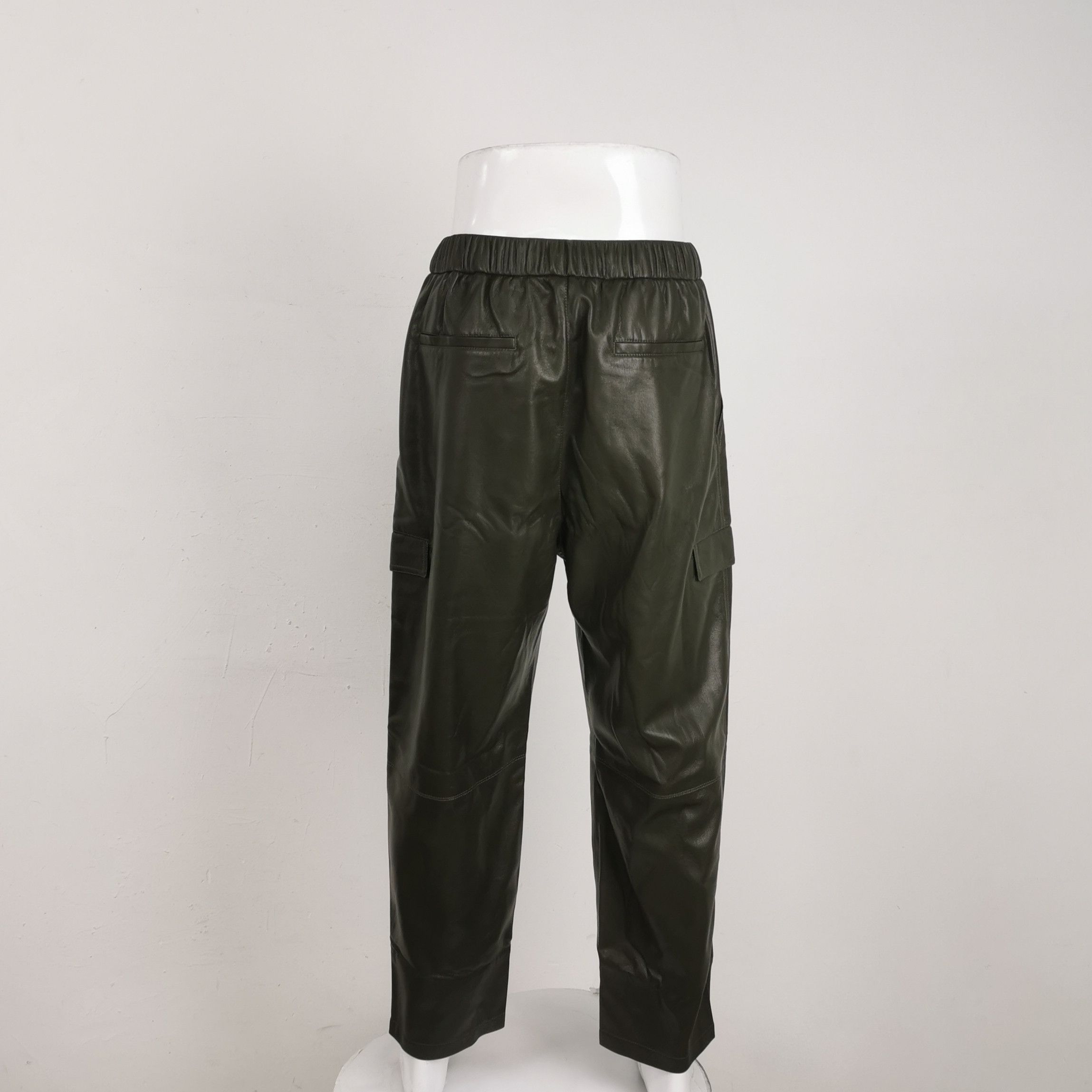 Nanushka Nanushka Green Vegan Leather Cargo Pants L Size US 34 / EU 50 - 3 Thumbnail