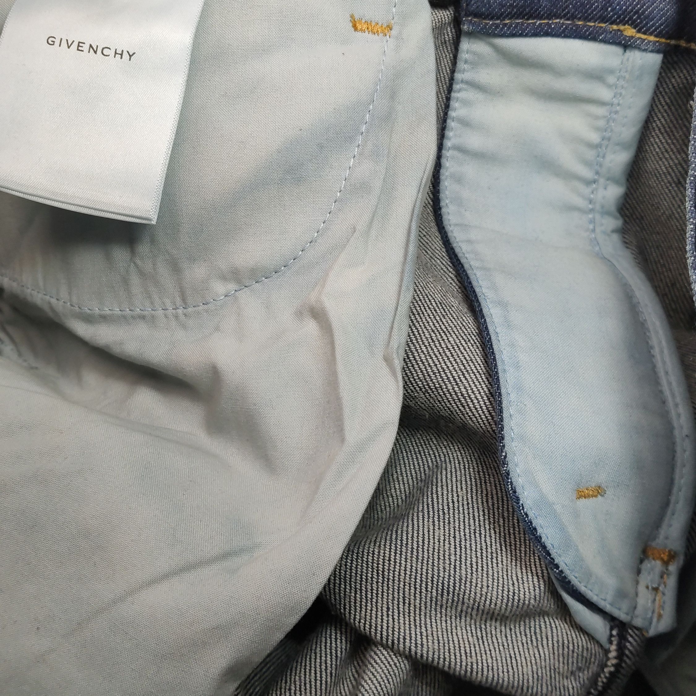 Givenchy Givenchy Dark Wash Cotton Jeans 31 Size US 31 - 11 Thumbnail