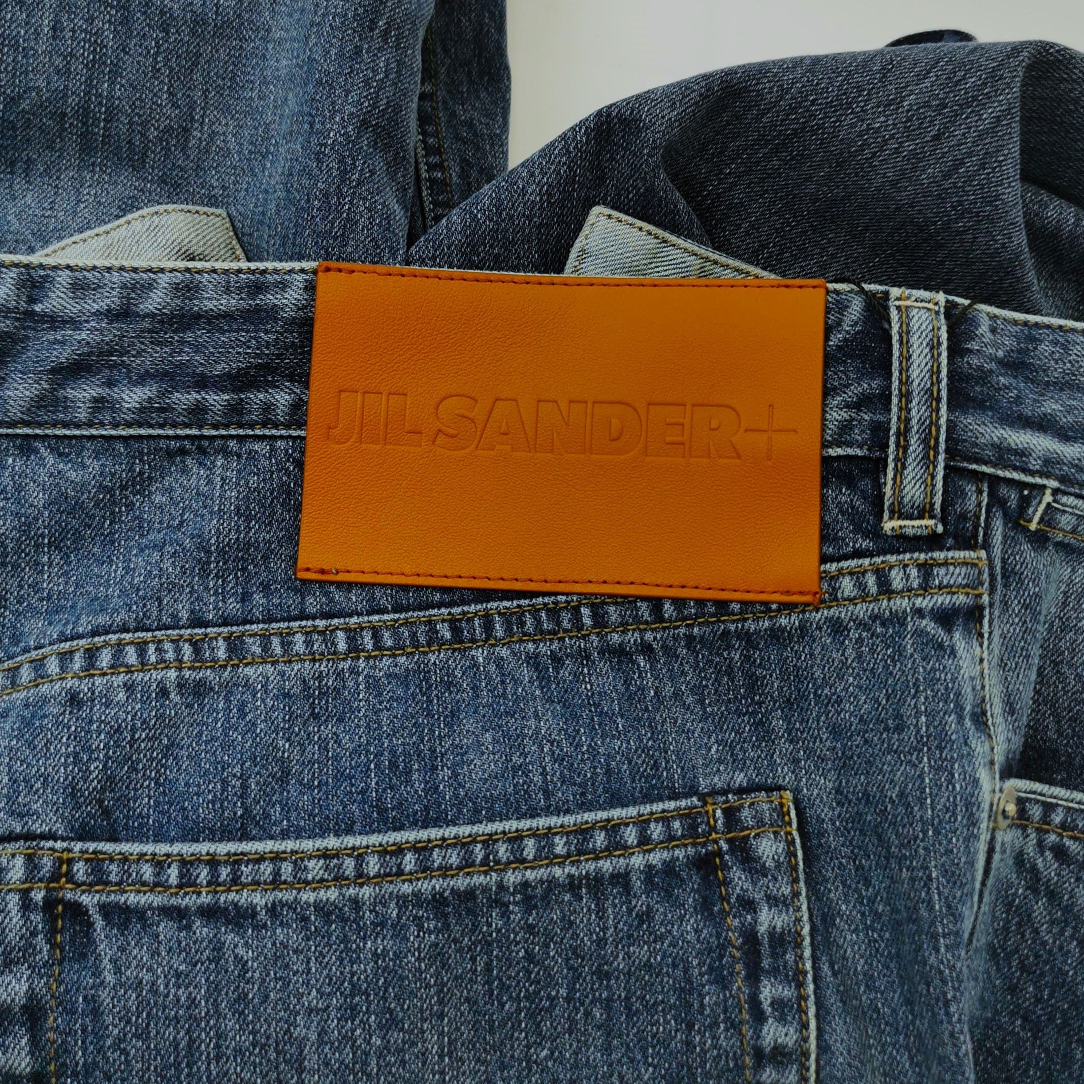 Jil Sander Jil Sander+ Blue Cotton Denim Jeans Size 32 Size US 32 / EU 48 - 4 Thumbnail