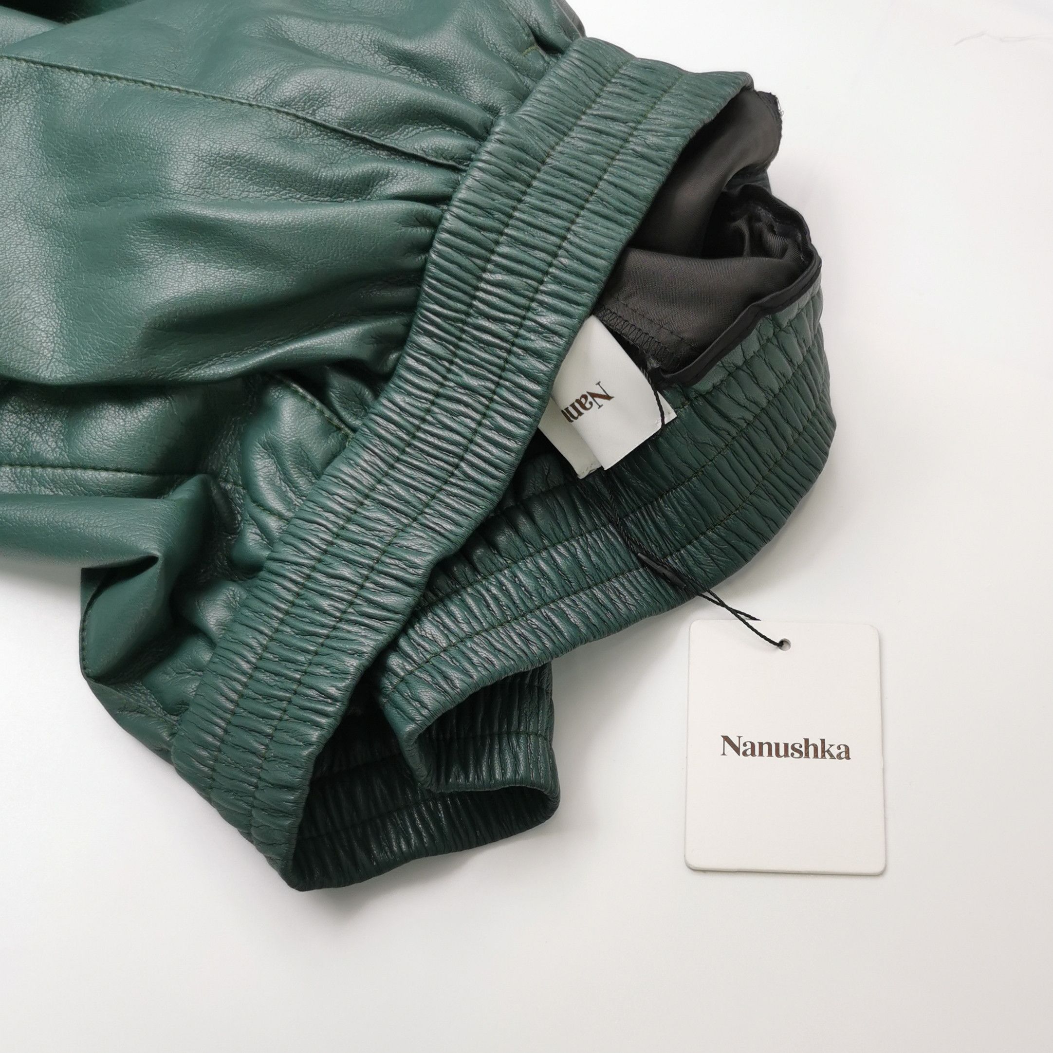 Nanushka Nanushka Green Faux Leather Casual Pants XL Size US 36 / EU 52 - 4 Thumbnail