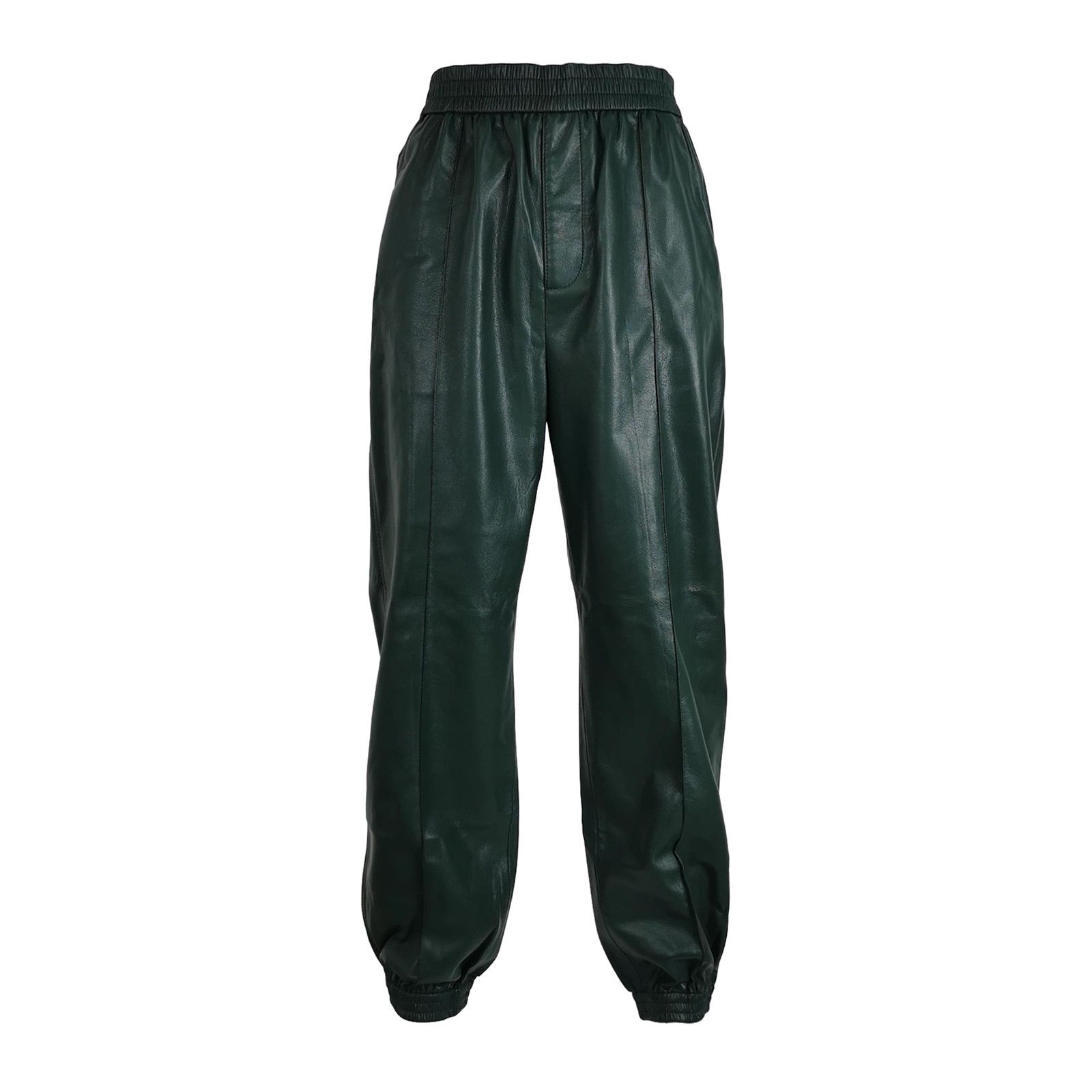 Nanushka Nanushka Green Faux Leather Casual Pants XL Size US 36 / EU 52 - 2 Thumbnail