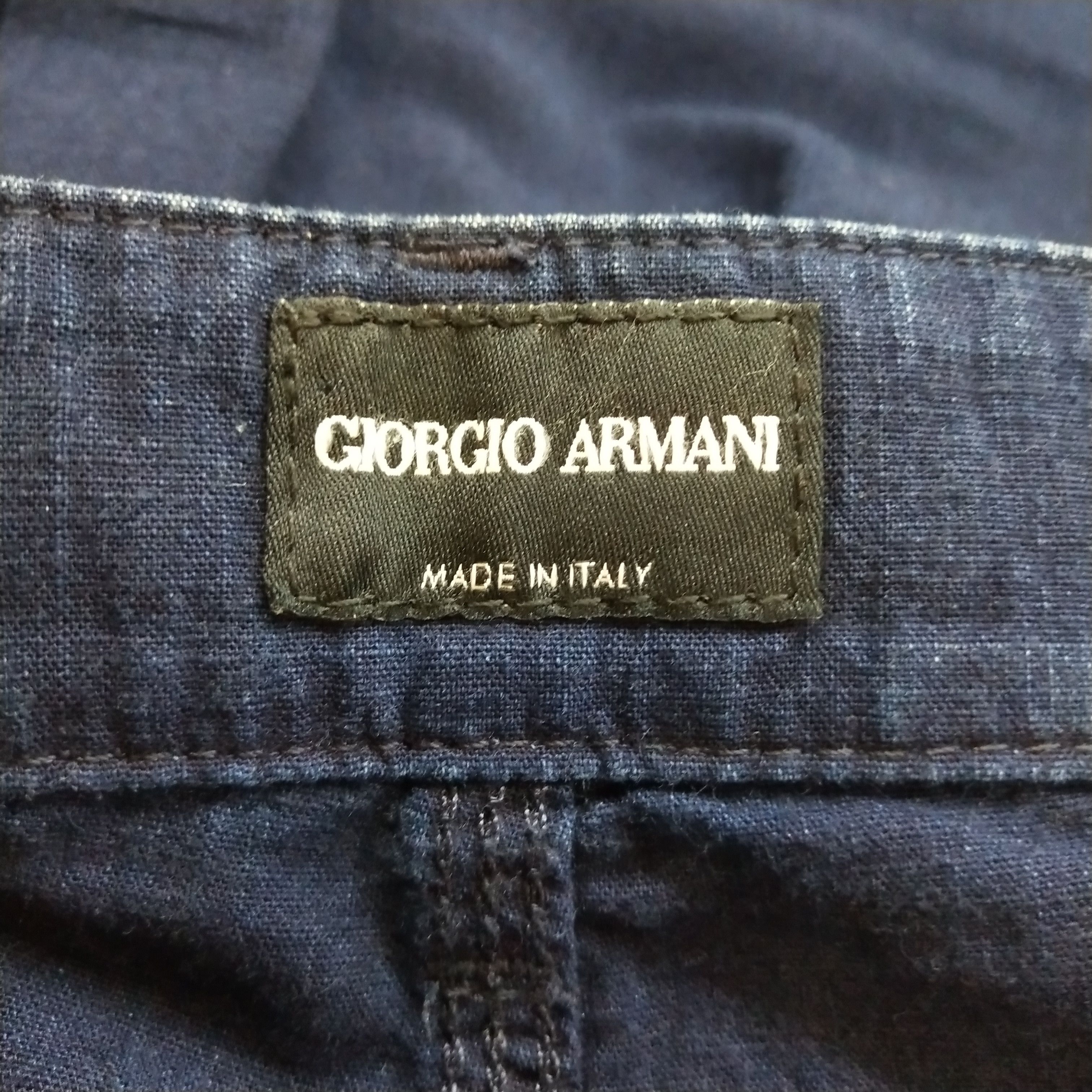 Giorgio Armani Giorgio Armani Solid Cotton Casual Pants Size 30 Size US 30 / EU 46 - 7 Thumbnail