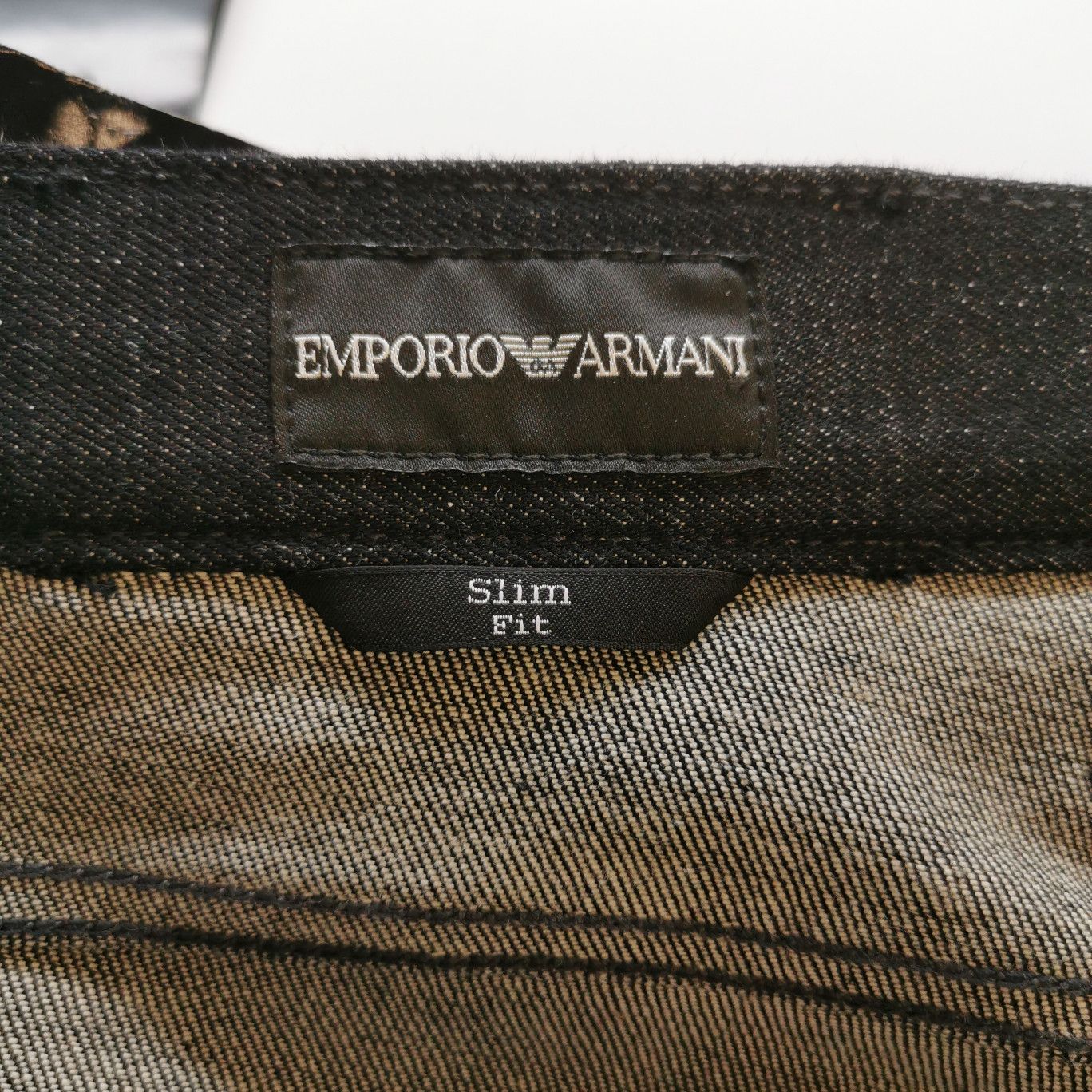 Emporio Armani Emporio Armani Slim Fit Black Denim Size 31 Size US 31 - 8 Thumbnail