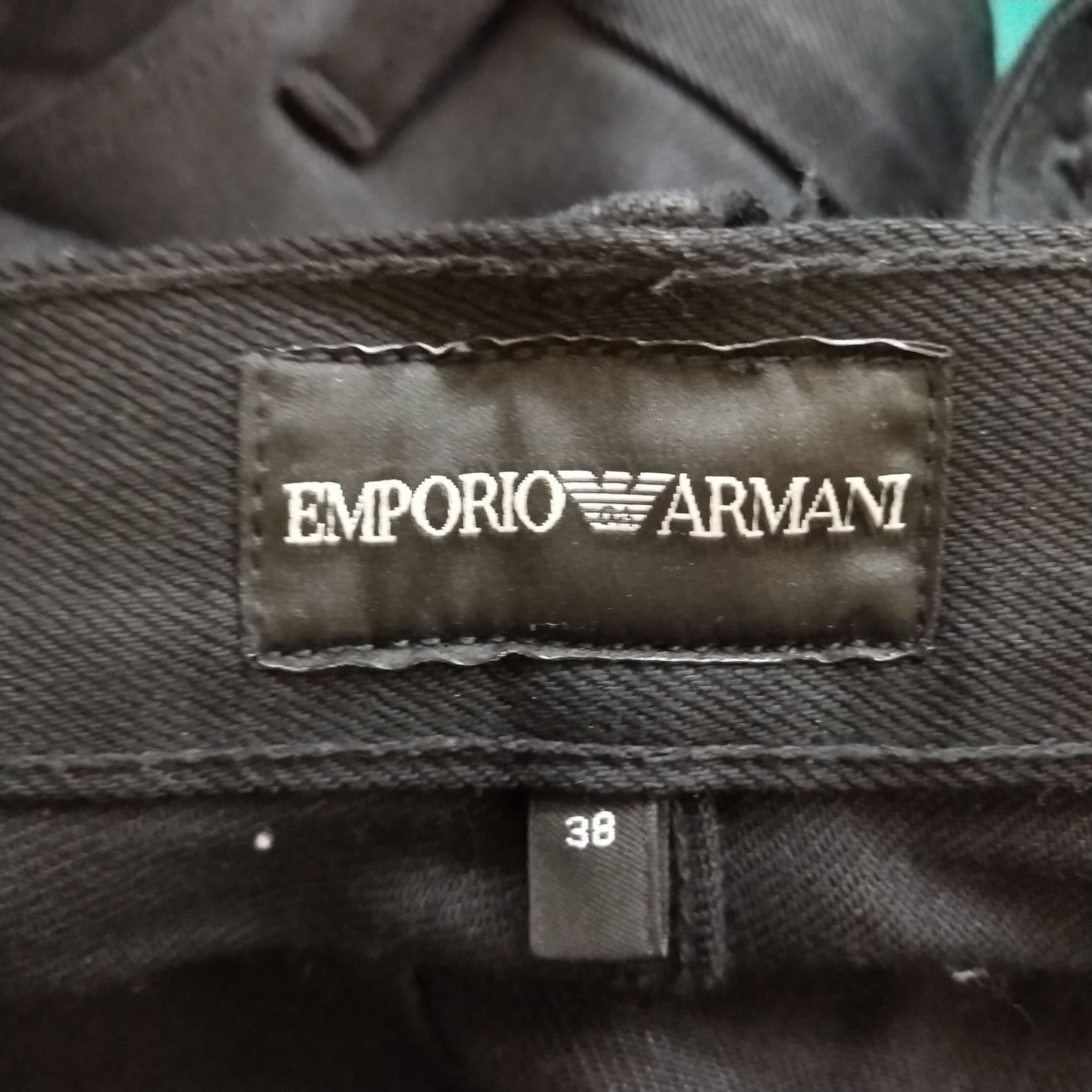 Emporio Armani Emporio Armani Black Cotton Casual Pants Size 38 Size US 38 / EU 54 - 6 Thumbnail
