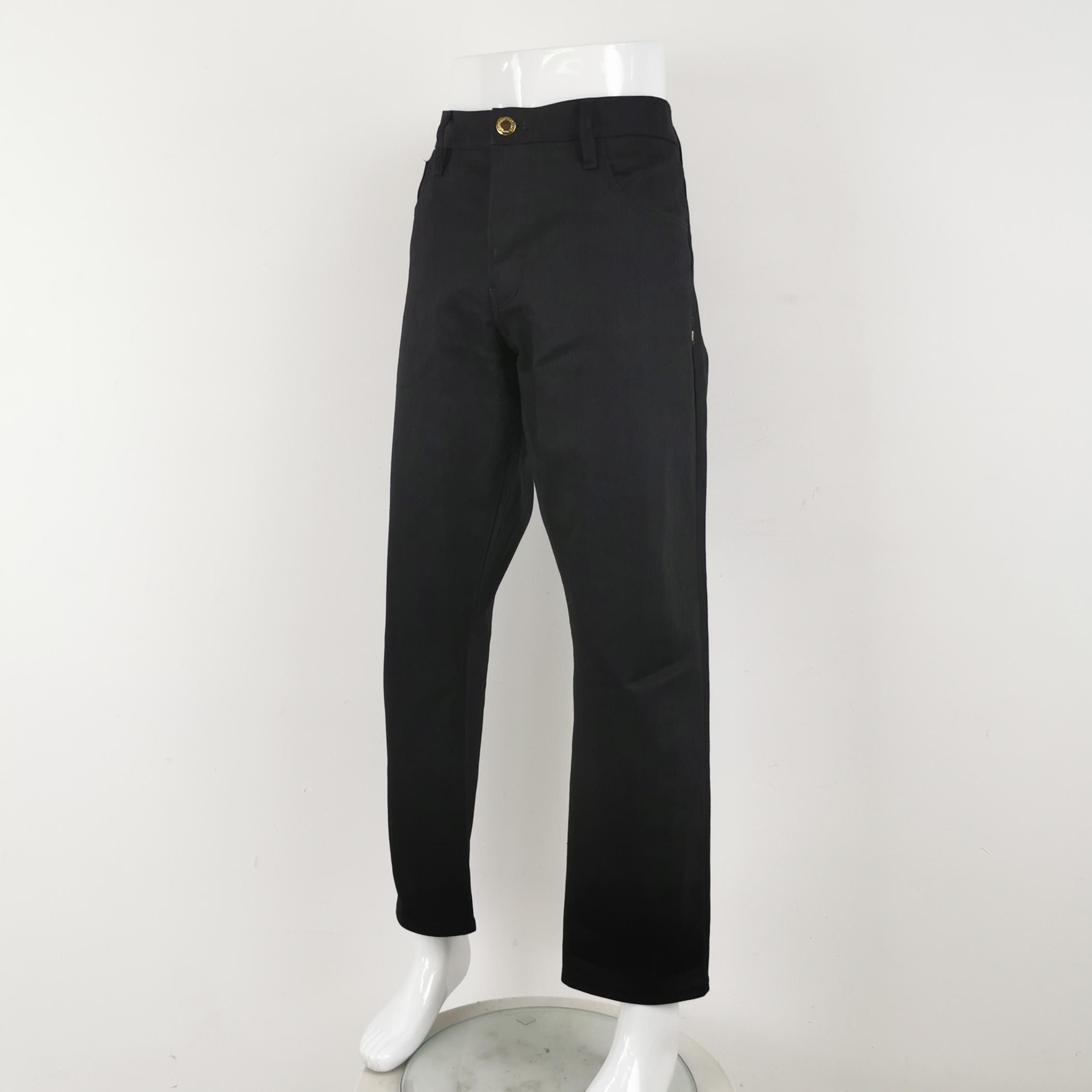 Emporio Armani Emporio Armani Black Cotton Casual Pants Size 38 Size US 38 / EU 54 - 3 Thumbnail