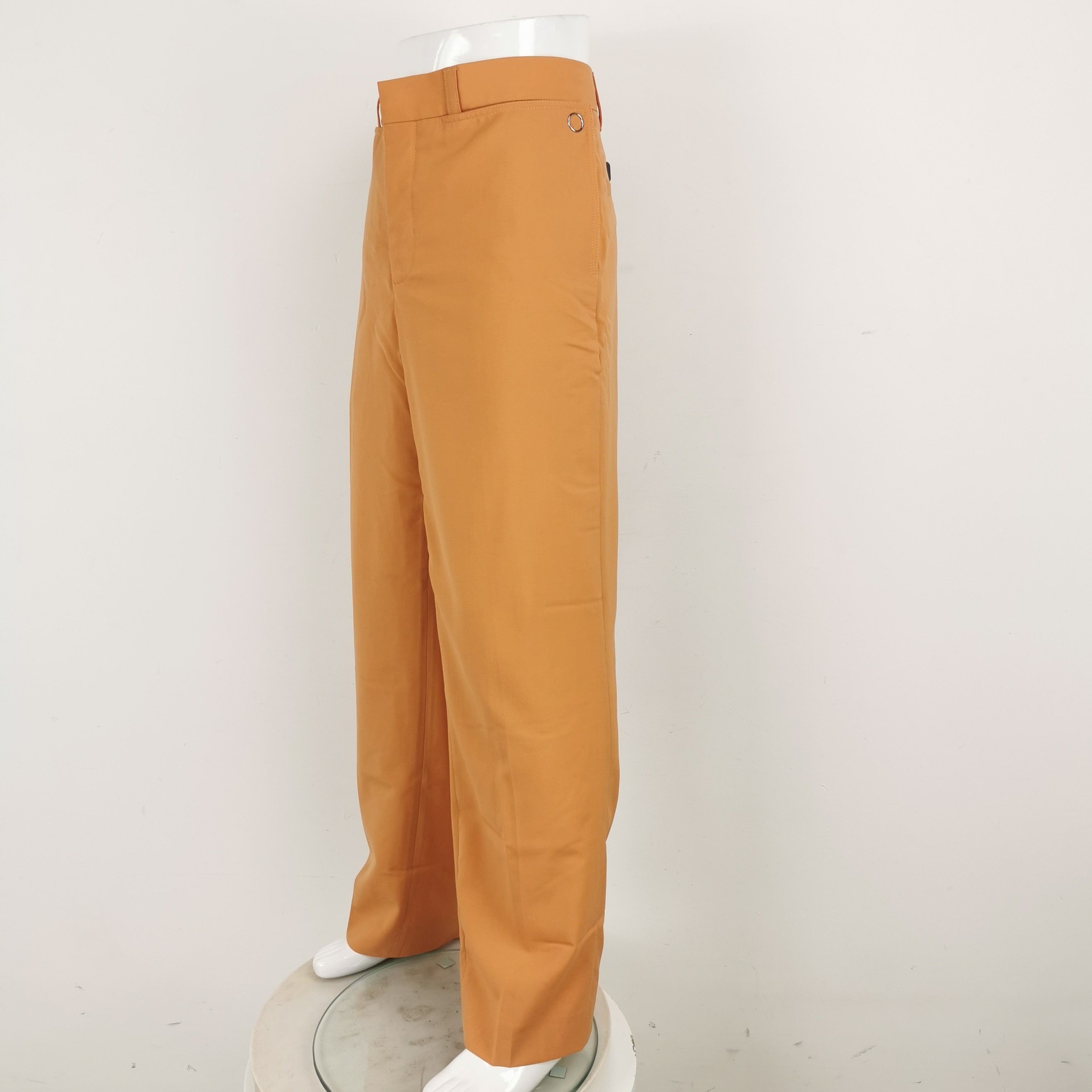 Burberry Burberry Orange Wool Straight Pants EU 48 Size US 32 / EU 48 - 3 Thumbnail