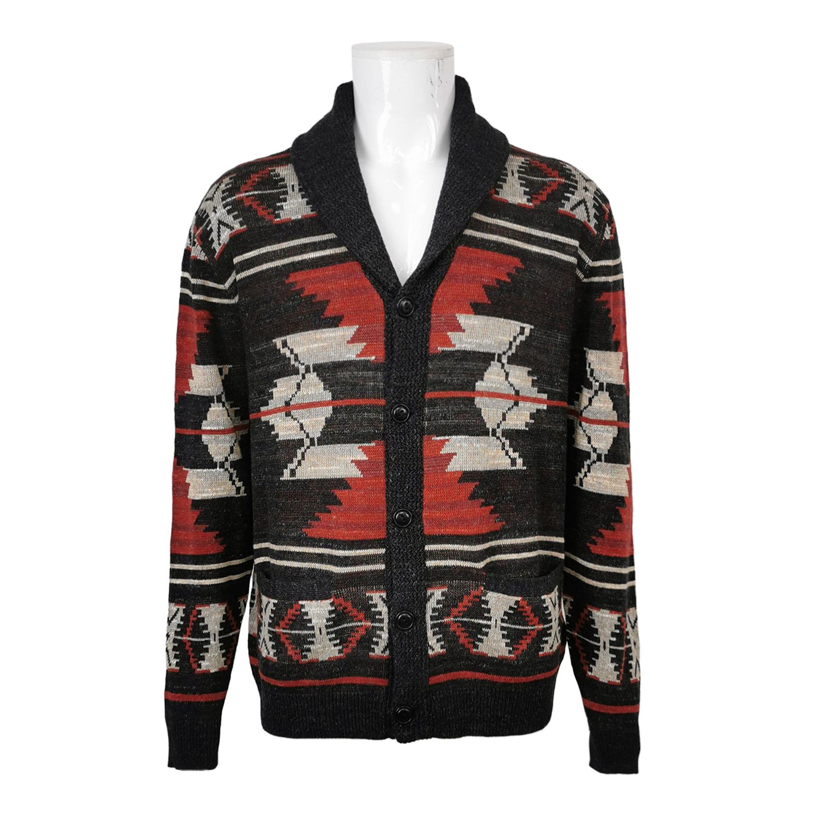 Polo Ralph Lauren Polo Ralph Lauren Southwestern Shawl Cardigan L Size US L / EU 52-54 / 3 - 2 Thumbnail