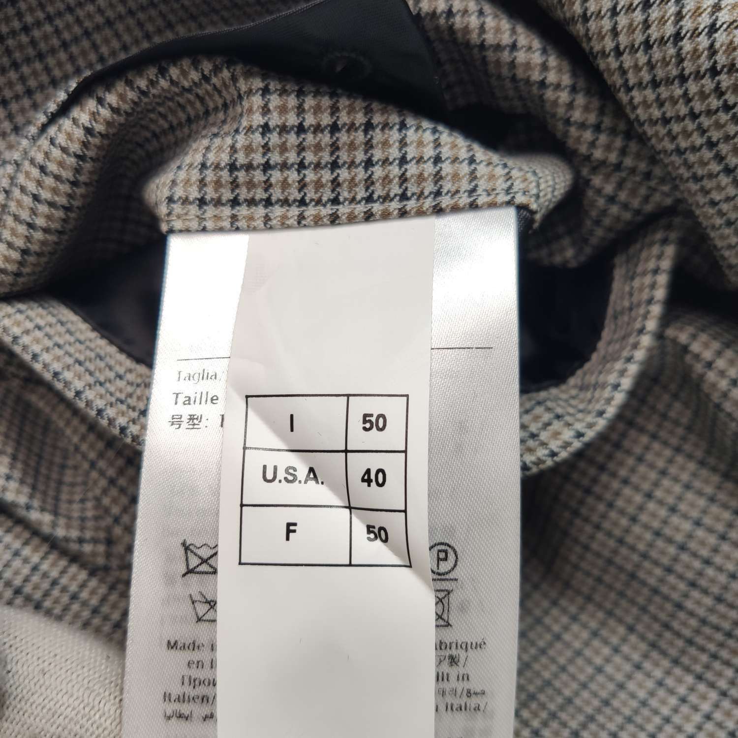 Valentino Valentino Multi-Color Check Wool Blazer 40R Size 40R - 7 Thumbnail