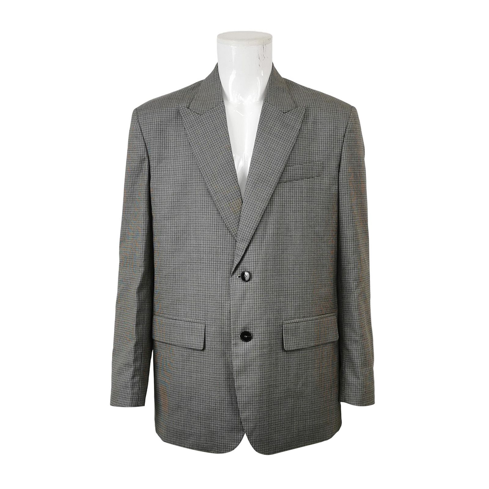 Valentino Valentino Multi-Color Check Wool Blazer 40R Size 40R - 2 Thumbnail