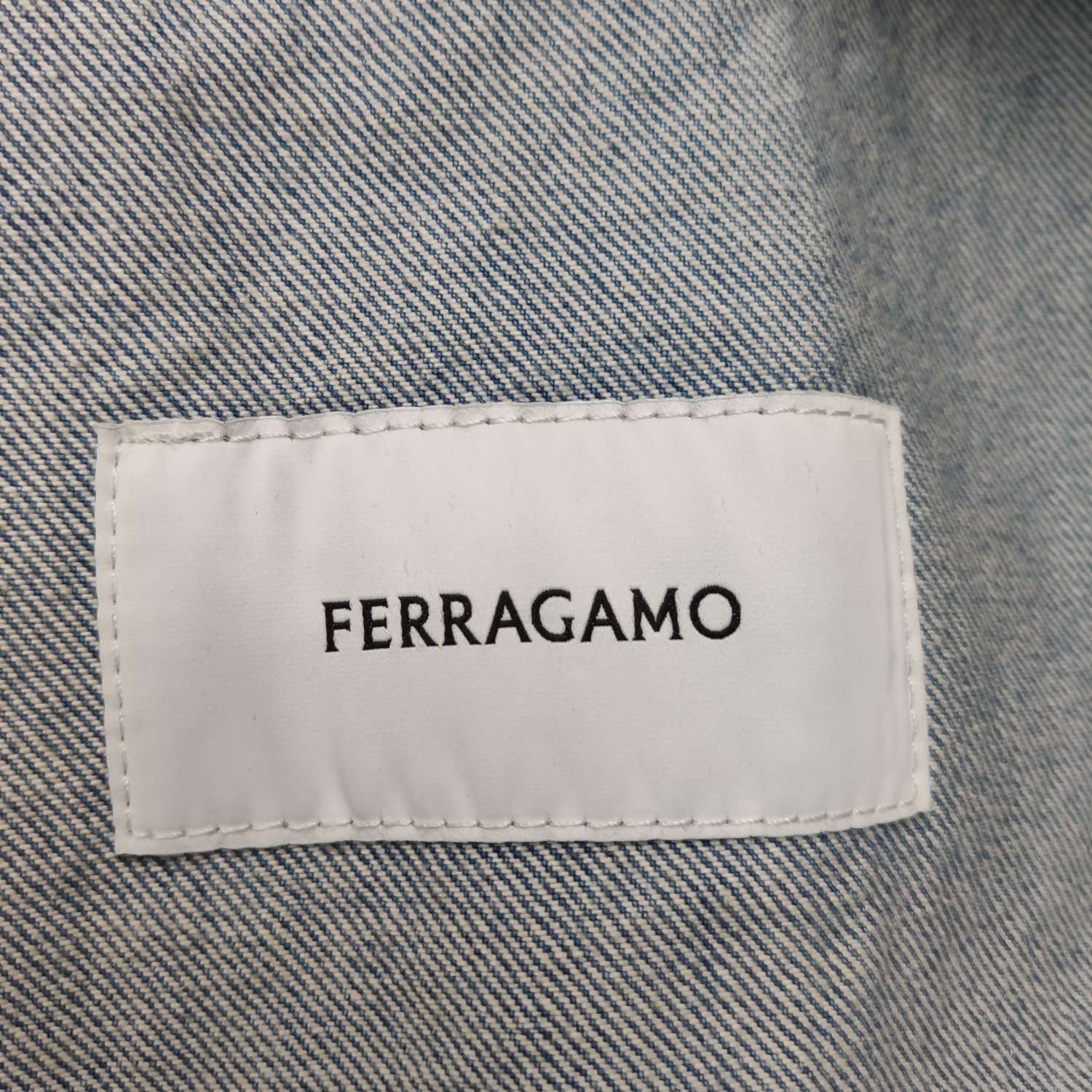 Salvatore Ferragamo Ferragamo Paneled Leather Denim Jacket 52 Size US L / EU 52-54 / 3 - 6 Thumbnail