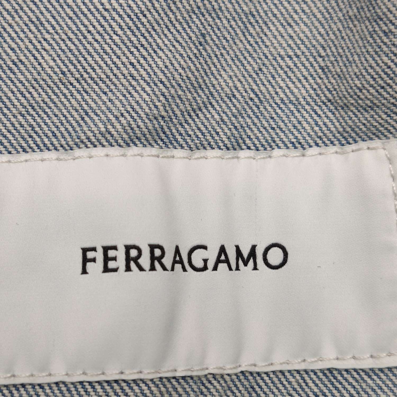 Salvatore Ferragamo Salvatore Ferragamo Leather Sleeve Denim Jacket 48 Size US M / EU 48-50 / 2 - 6 Thumbnail