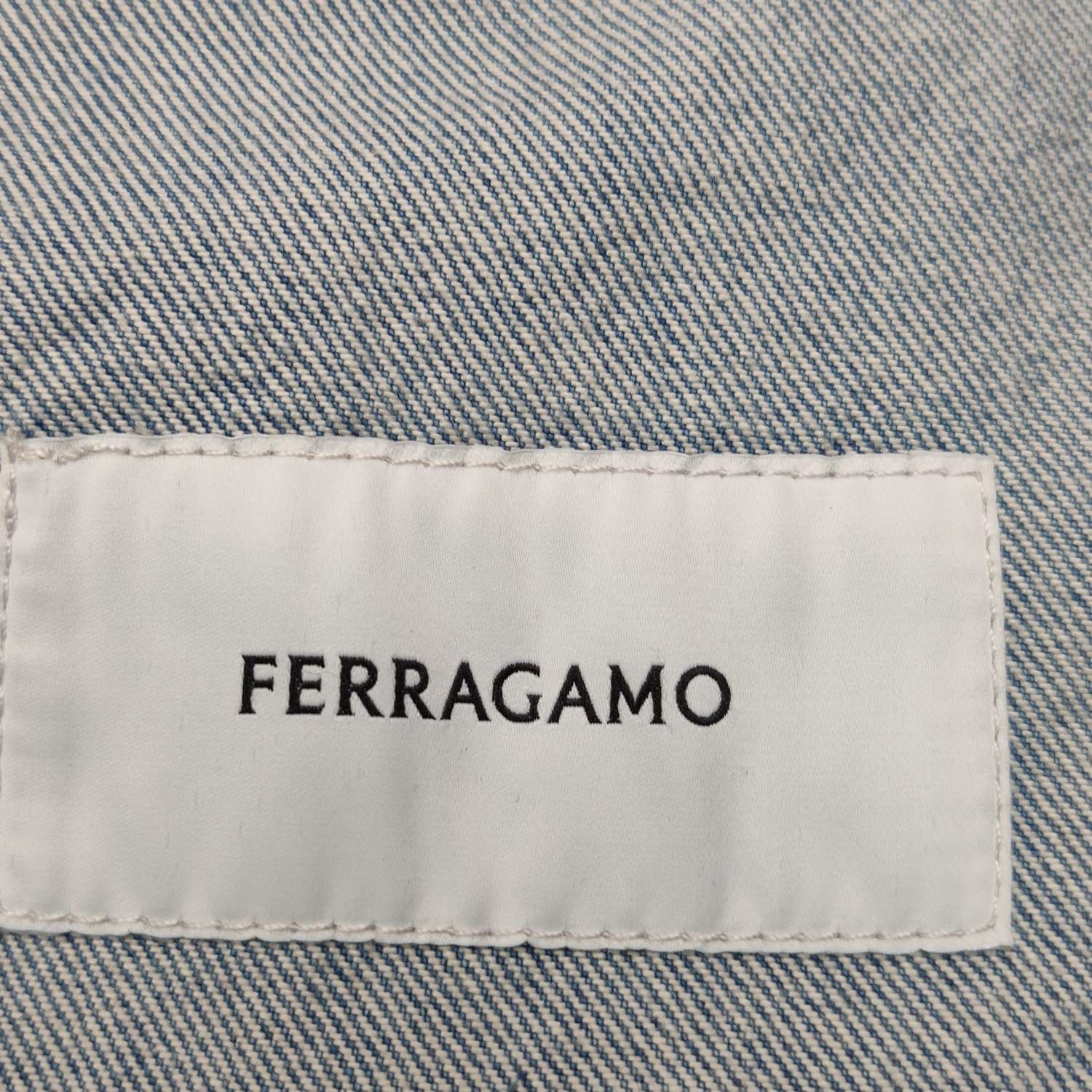 Salvatore Ferragamo Salvatore Ferragamo Leather Sleeve Denim Jacket EU 48 Size US M / EU 48-50 / 2 - 6 Thumbnail