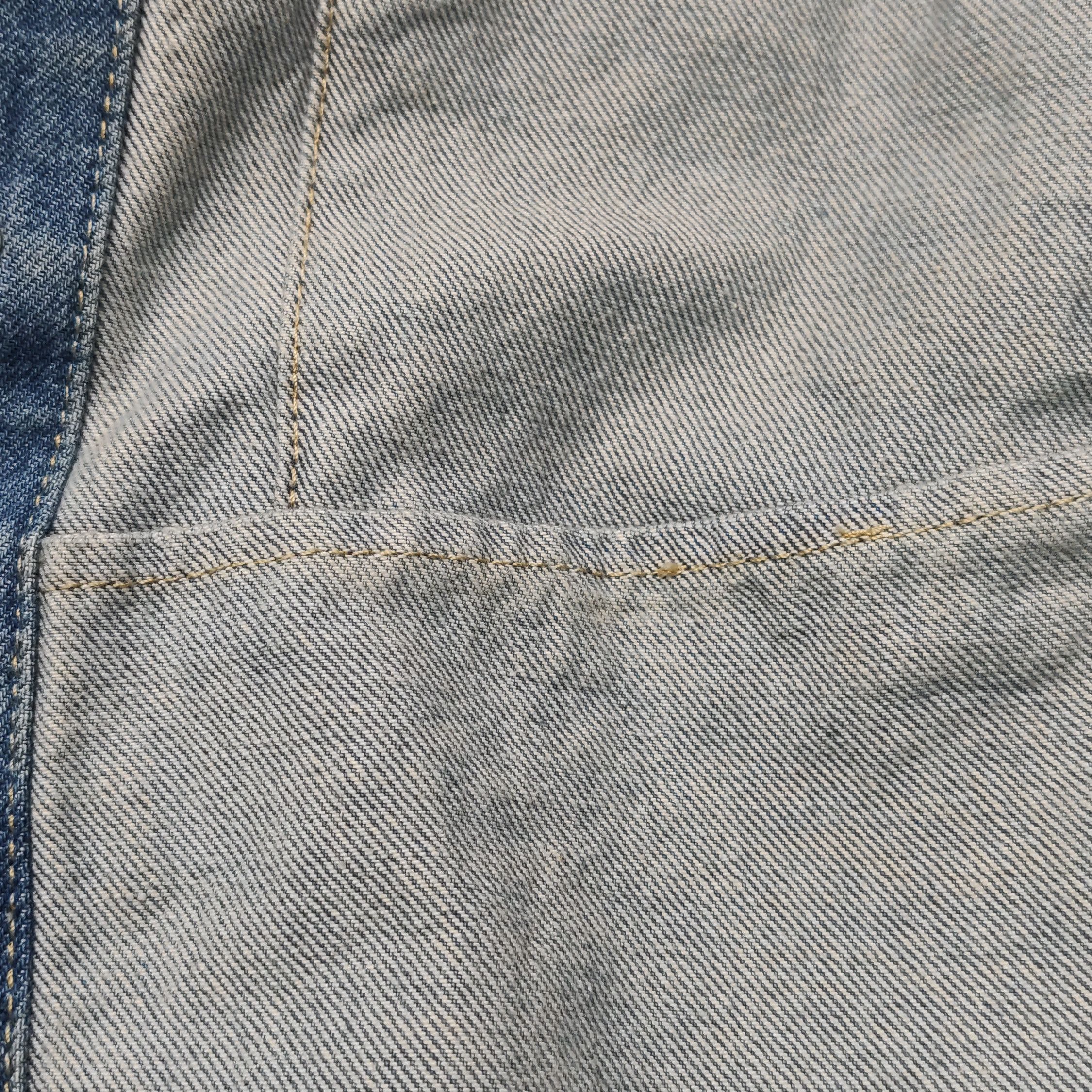 Salvatore Ferragamo Salvatore Ferragamo Leather Sleeve Denim Jacket 50 Size US M / EU 48-50 / 2 - 10 Thumbnail