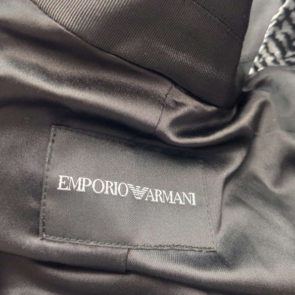 Emporio Armani Emporio Armani Silk Blend Chevron Blazer EU 44 Size US S / EU 44-46 / 1 - 6 Thumbnail