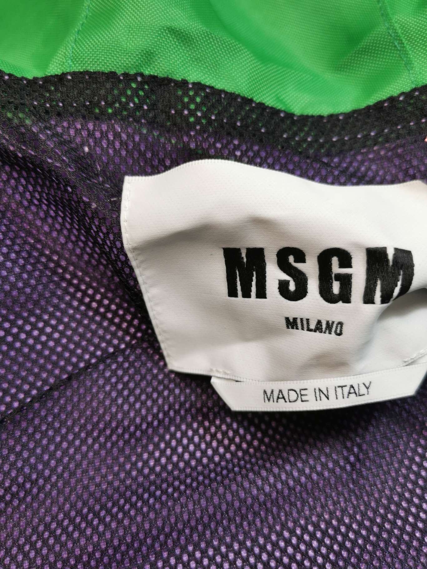 MSGM MSGM Logo Color Block Hooded Jacket Size 46 Size US S / EU 44-46 / 1 - 6 Thumbnail