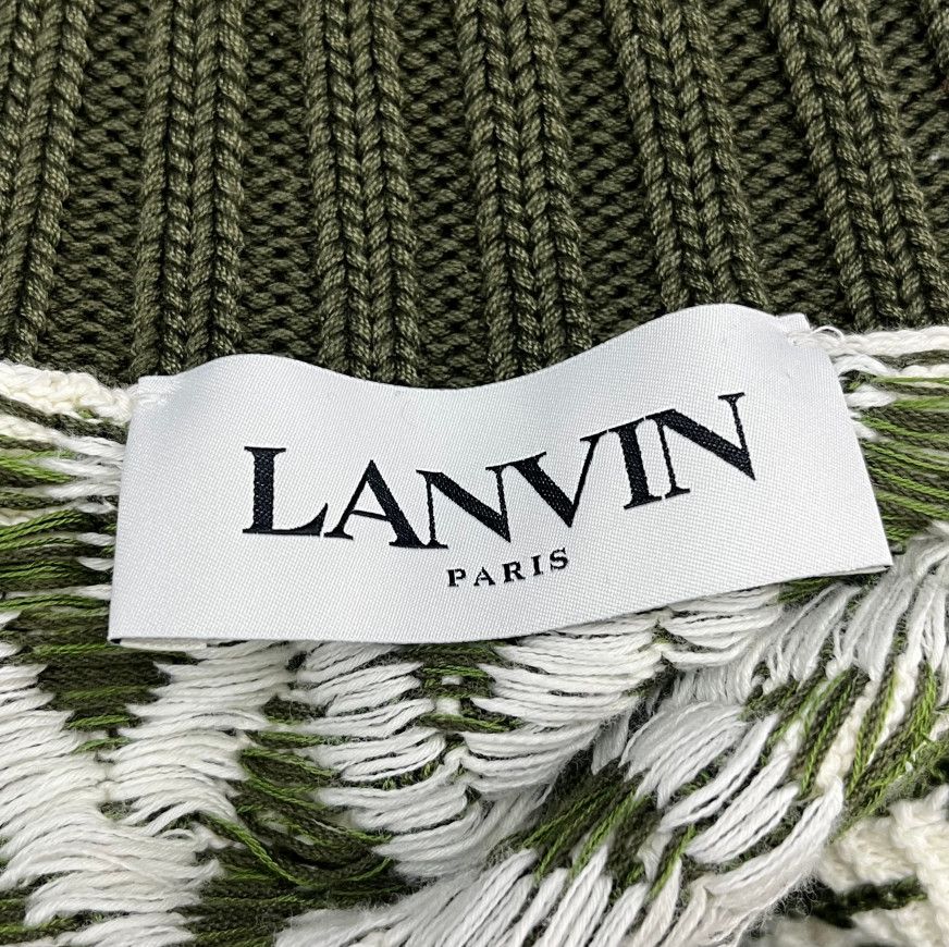 Lanvin Lanvin Chevron Zigzag Zip Up Knit Jacket XS Size US XS / EU 42 / 0 - 9 Thumbnail
