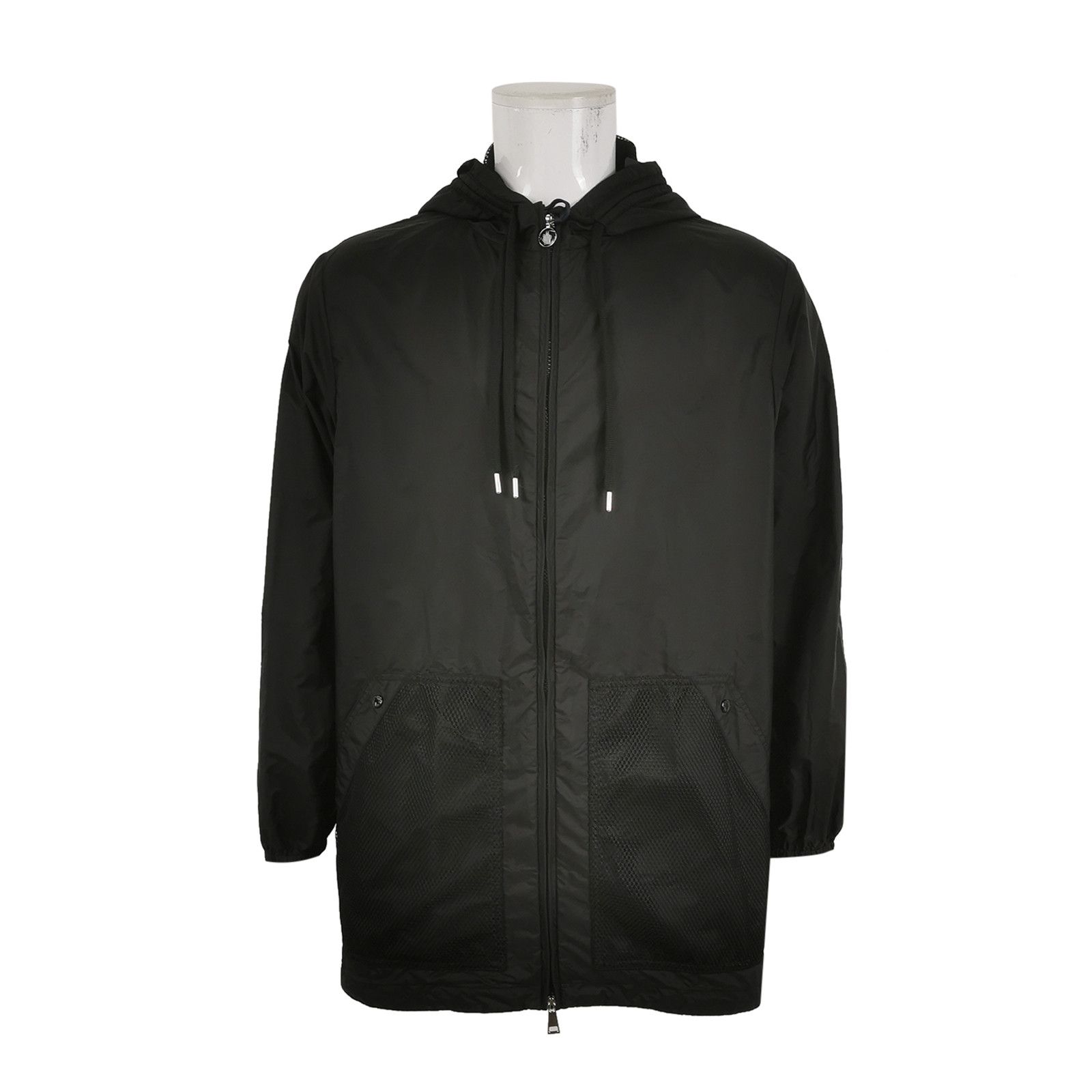 Moncler Moncler Mesh Logo Hooded Jacket Size 3 Size US L / EU 52-54 / 3 - 2 Thumbnail