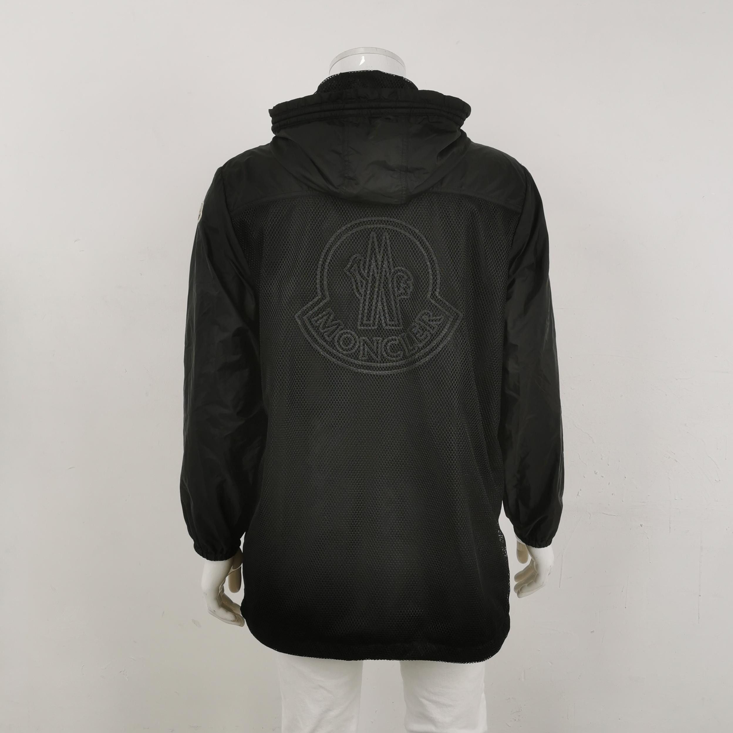 Moncler Moncler Mesh Logo Hooded Jacket Size 3 Size US L / EU 52-54 / 3 - 3 Thumbnail