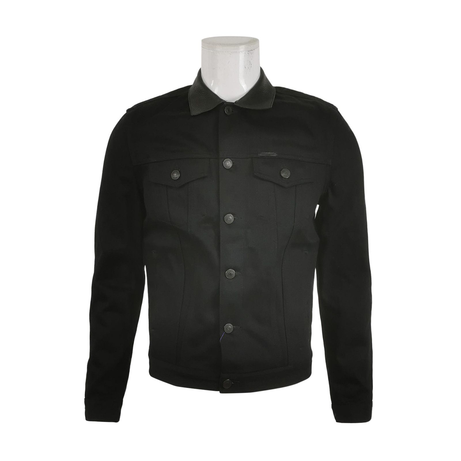 Burberry Burberry Brit Leather Collar Cotton Jacket Size S Size US S / EU 44-46 / 1 - 2 Thumbnail