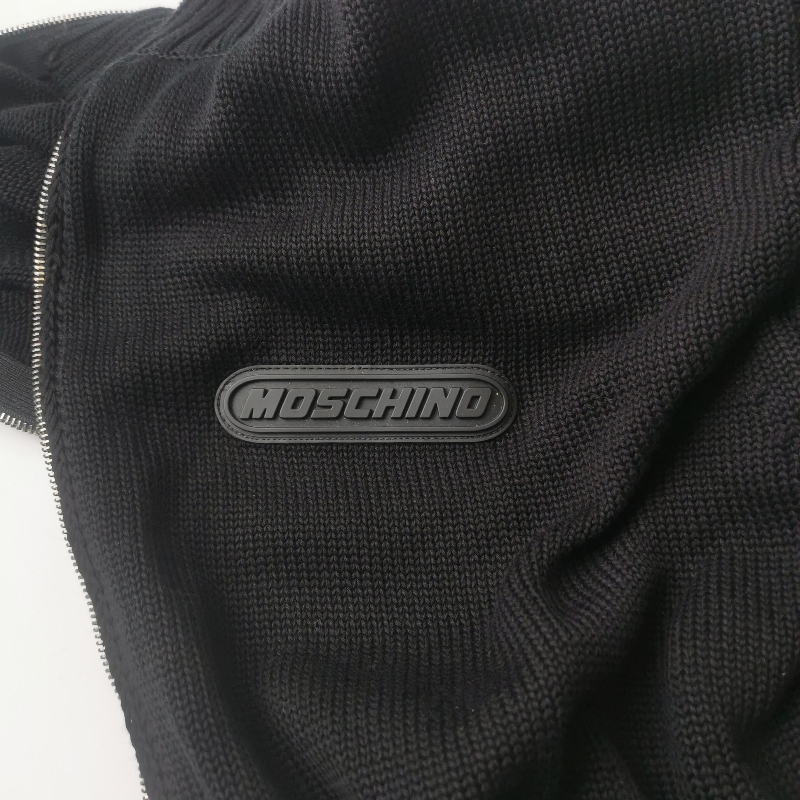 Moschino Moschino Logo Patch Zip-Up Sweater US M Size US M / EU 48-50 / 2 - 4 Thumbnail