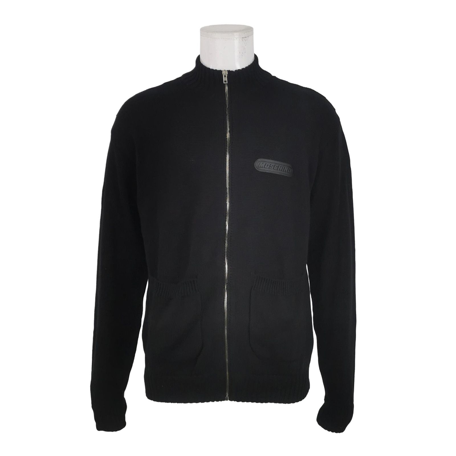 Moschino Moschino Logo Patch Zip-Up Sweater US M Size US M / EU 48-50 / 2 - 2 Thumbnail