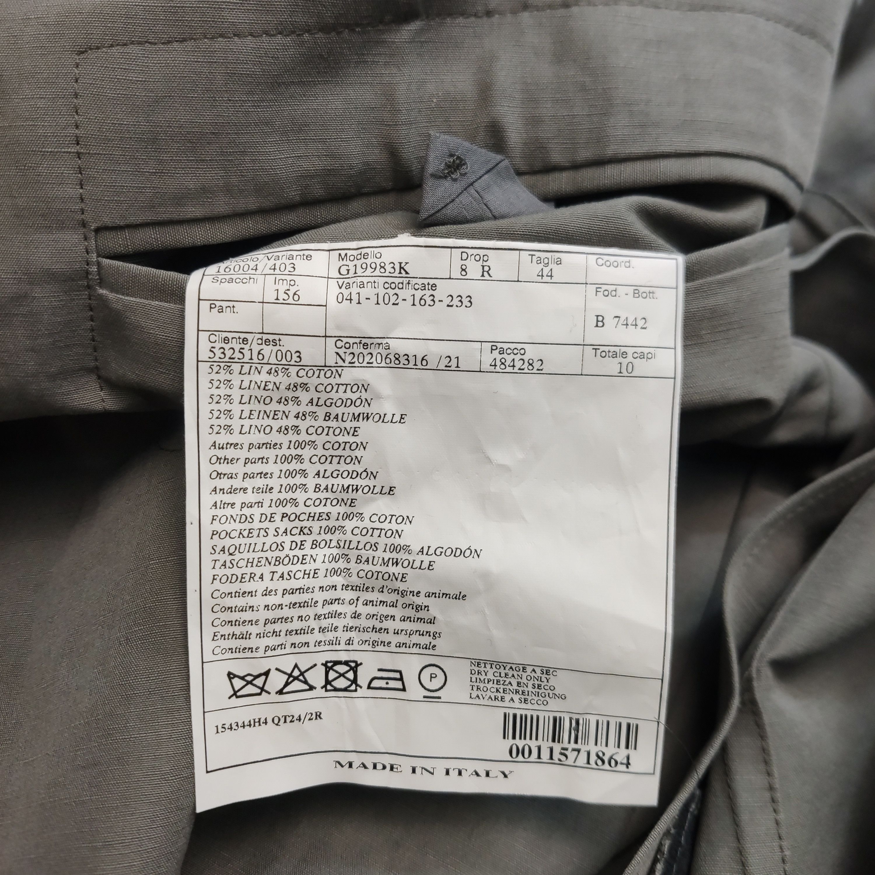 Hermes Hermes Linen Cotton Blend Blazer 44 Size 34R - 7 Thumbnail