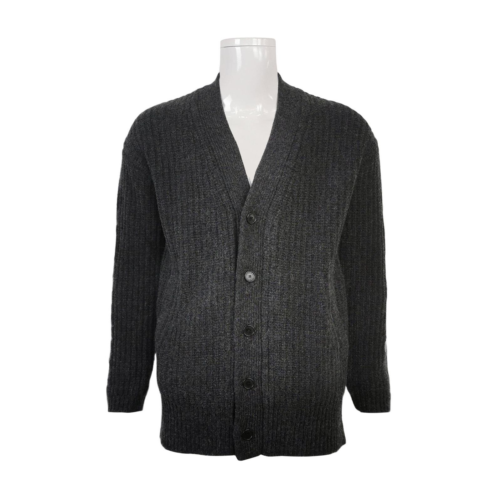 Kenzo Kenzo Ribbed Wool Blend Graphic Sleeve Cardigan S Size US S / EU 44-46 / 1 - 2 Thumbnail