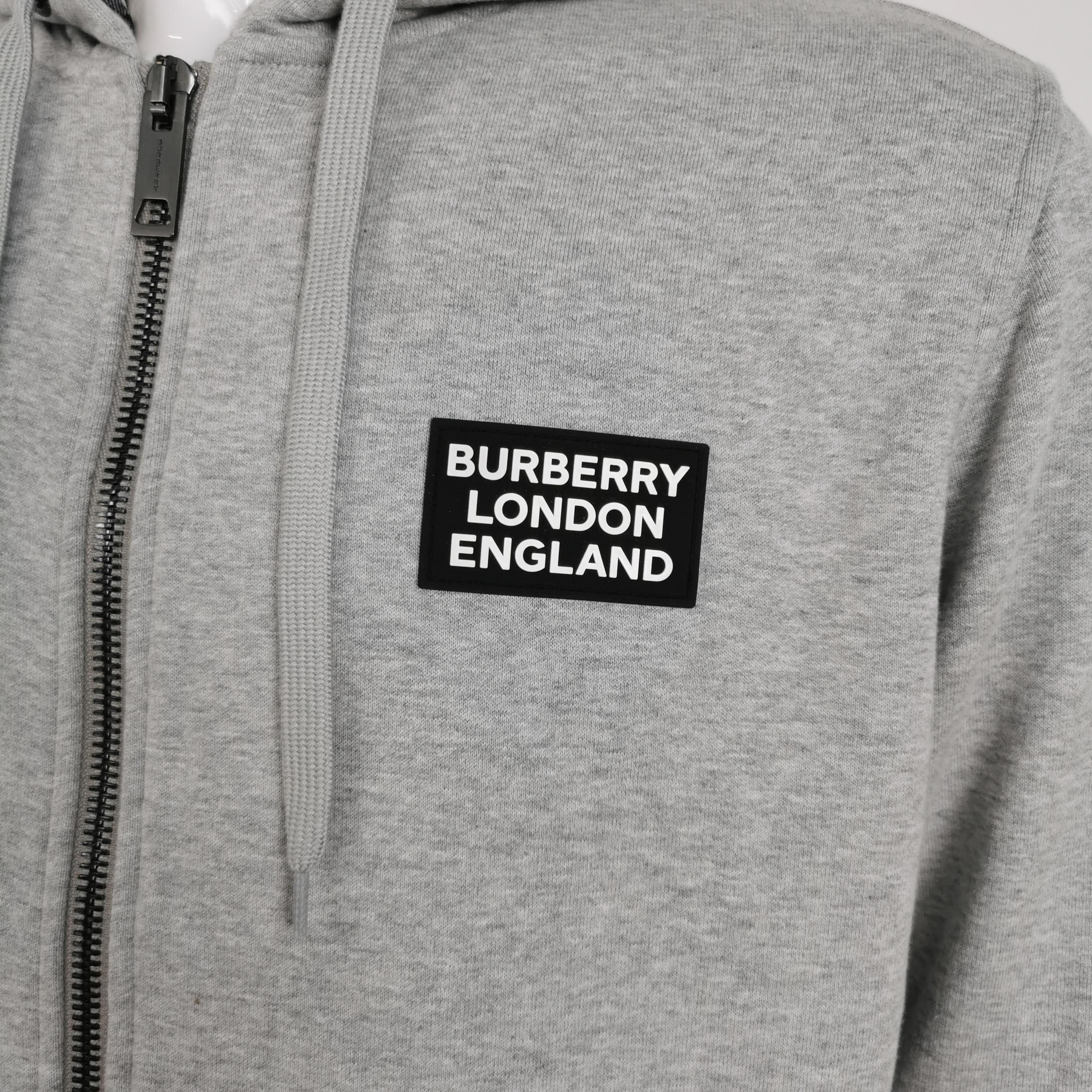 Burberry Burberry Logo Patch Zip Up Hoodie Size M Size US M / EU 48-50 / 2 - 4 Thumbnail