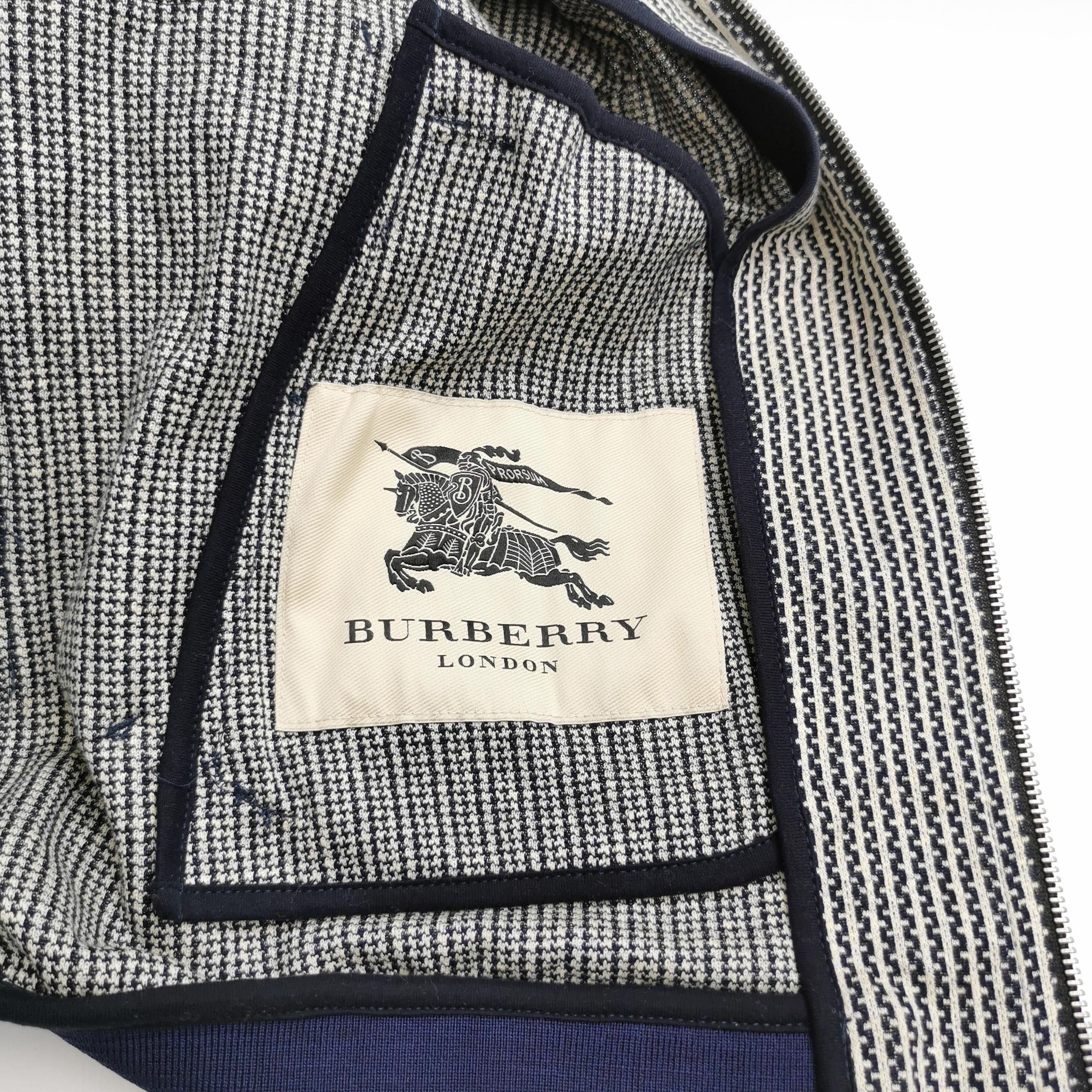Burberry Burberry Linen Blend Contrast Zip Jacket Size M Size US M / EU 48-50 / 2 - 4 Thumbnail