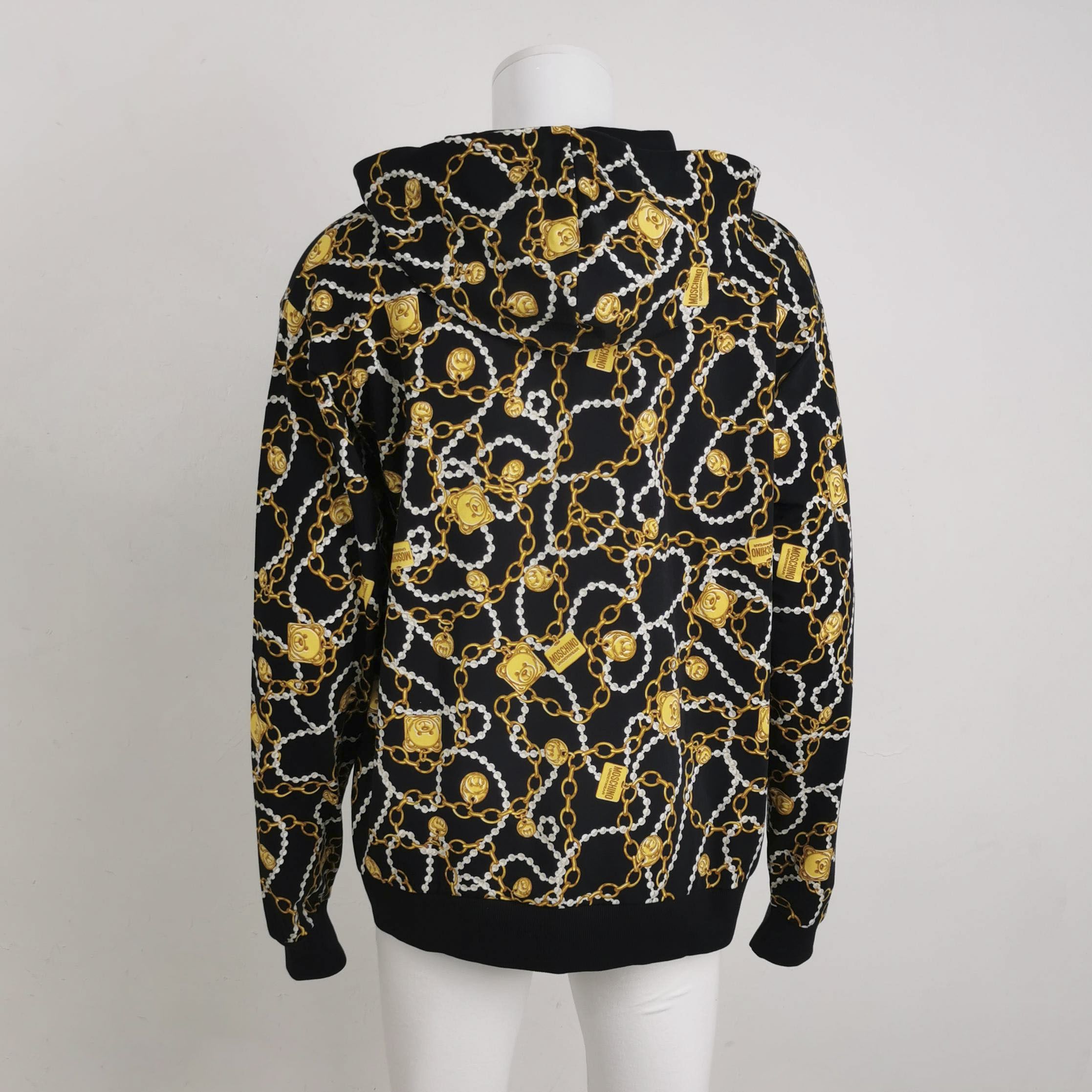 Moschino Moschino Underwear Chain Print Zip Hoodie XXL Size US XXL / EU 58 / 5 - 3 Thumbnail