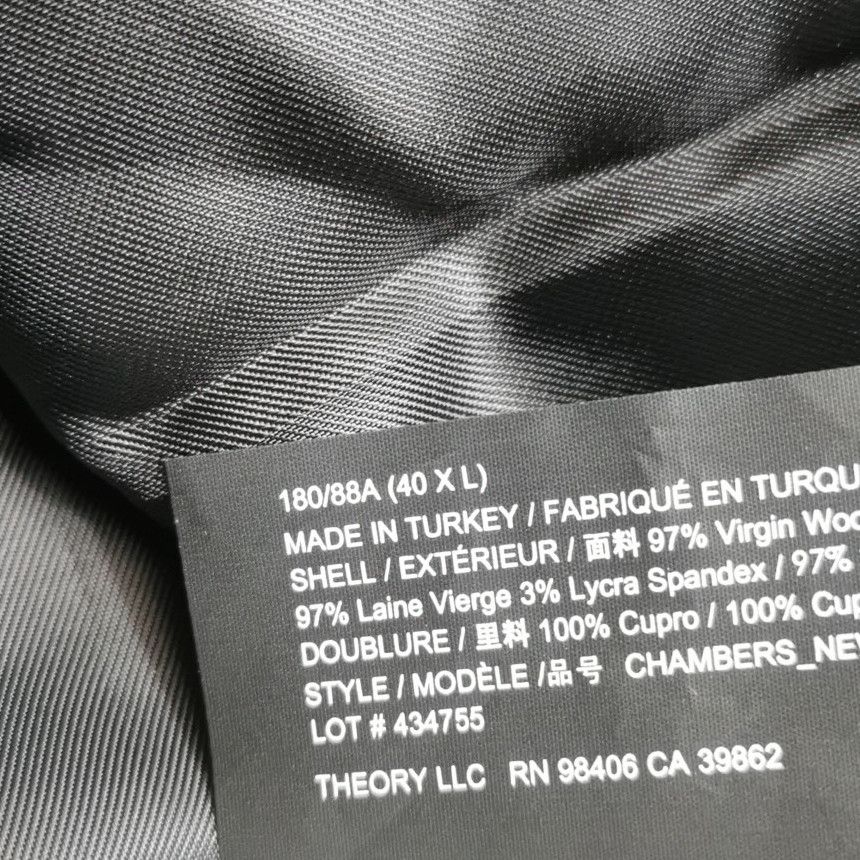 Theory Theory Wool Blend Single Breasted Blazer 40L Size 40L - 7 Thumbnail