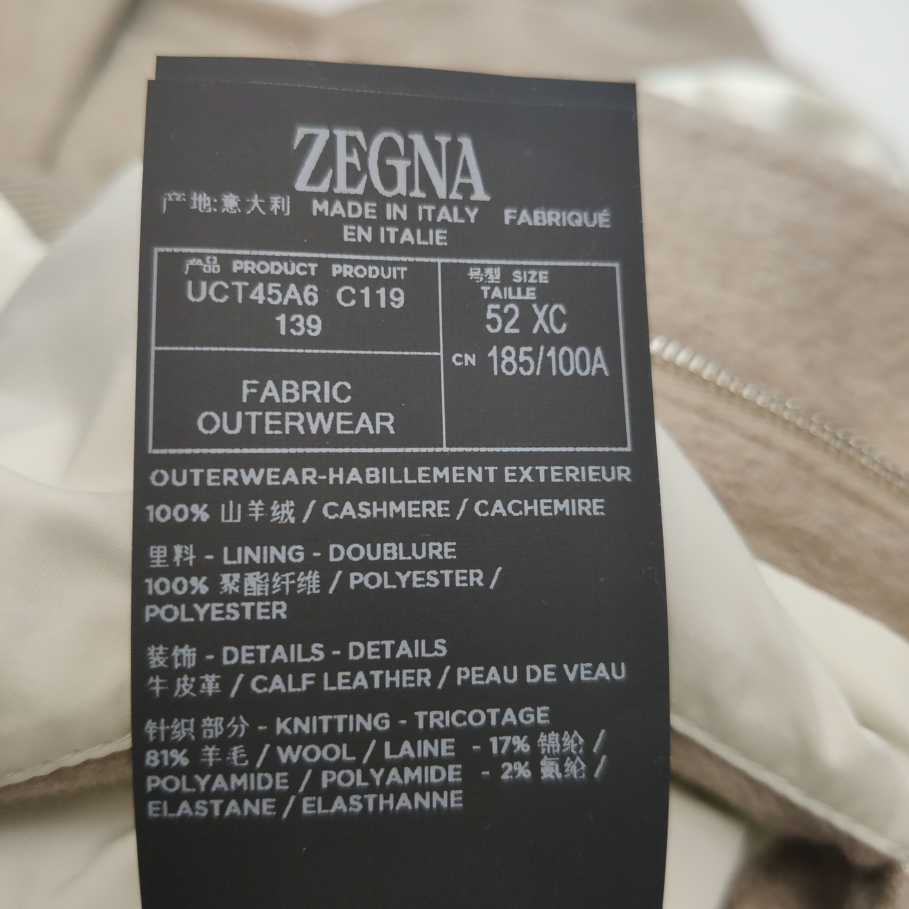 Z Zegna Zegna Oasi Cashmere Bomber Jacket Size 52 Size US L / EU 52-54 / 3 - 9 Thumbnail