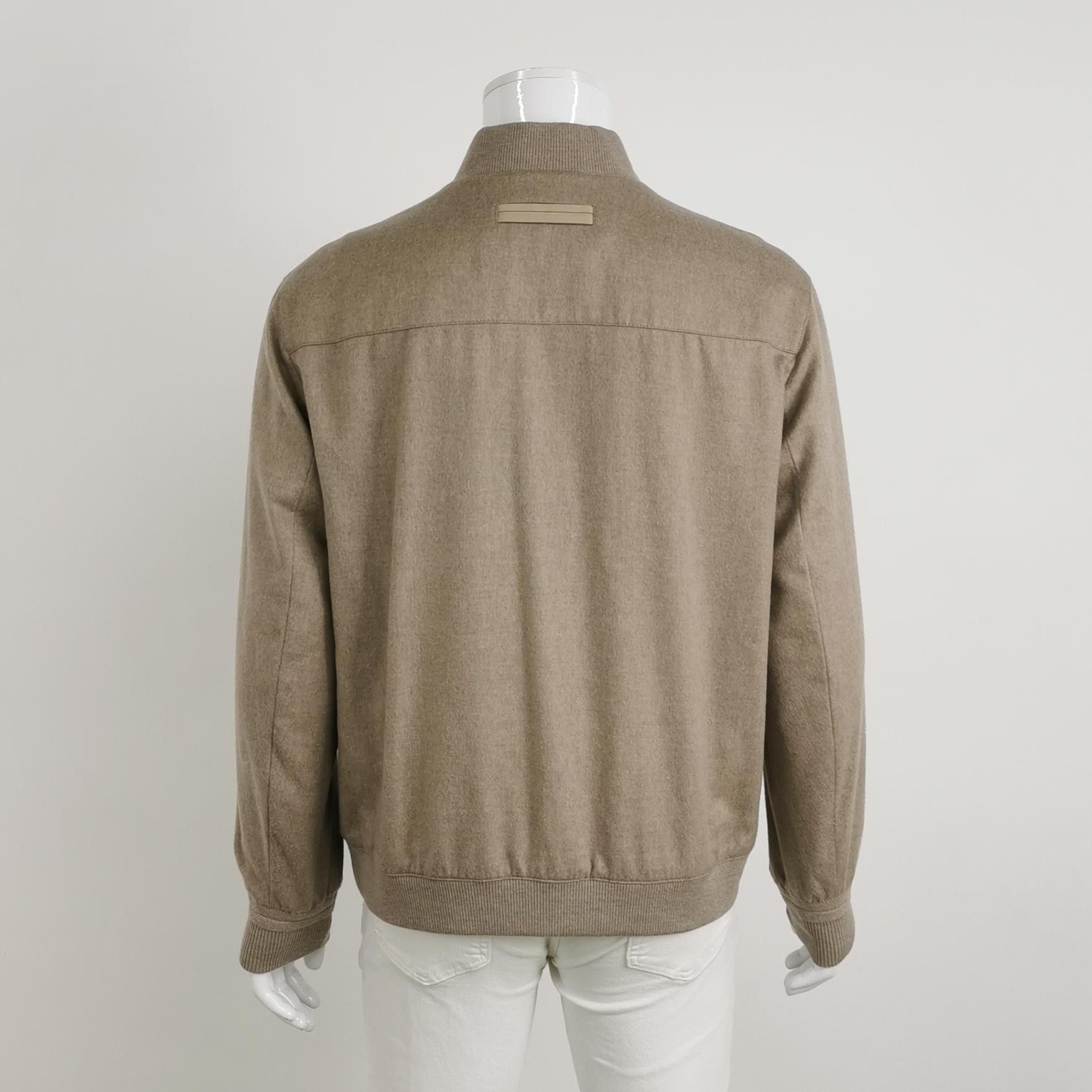 Z Zegna Zegna Oasi Cashmere Bomber Jacket Size 52 Size US L / EU 52-54 / 3 - 3 Thumbnail