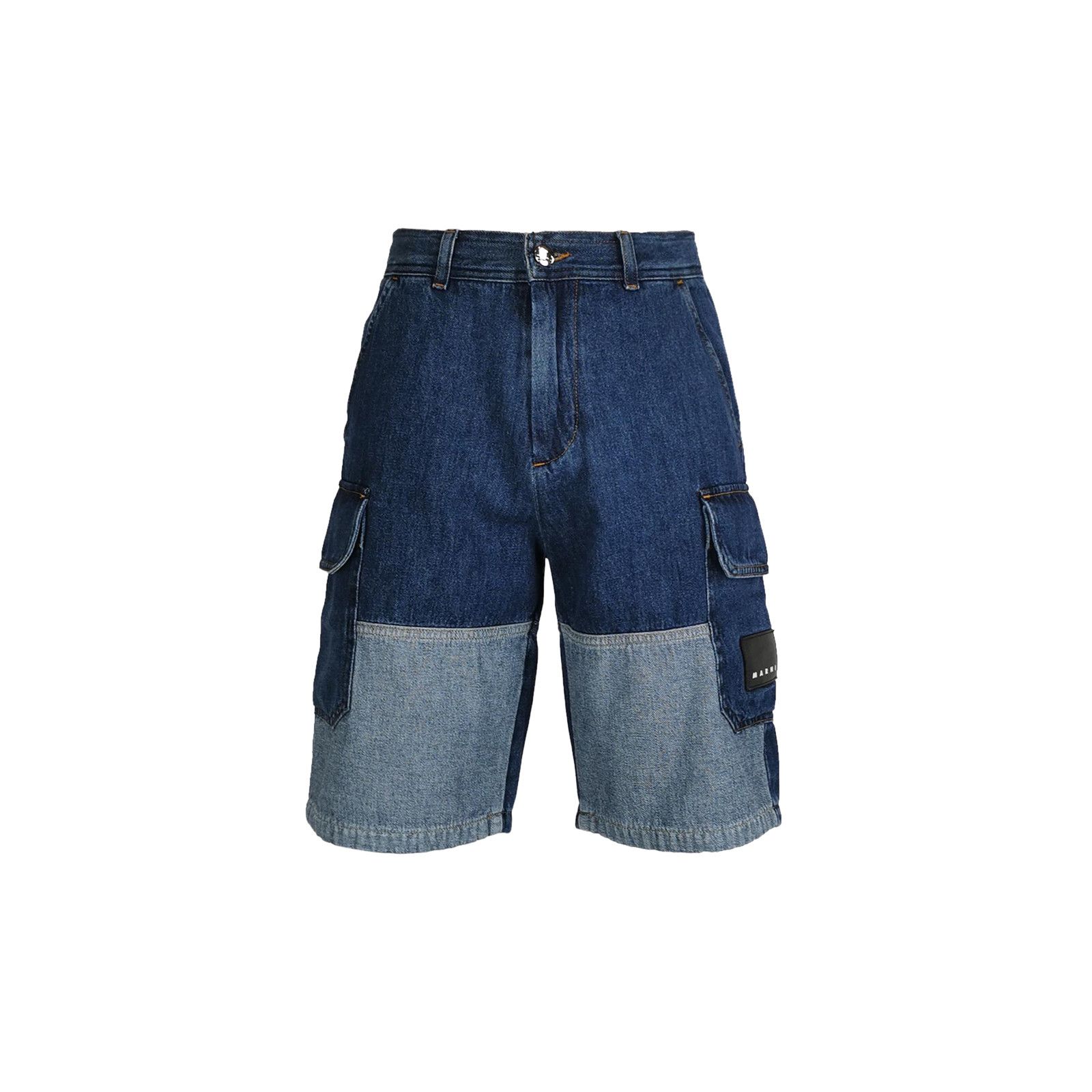 Marni Marni Two-Tone Cargo Denim Shorts Size 28 Size US 28 / EU 44 - 2 Thumbnail