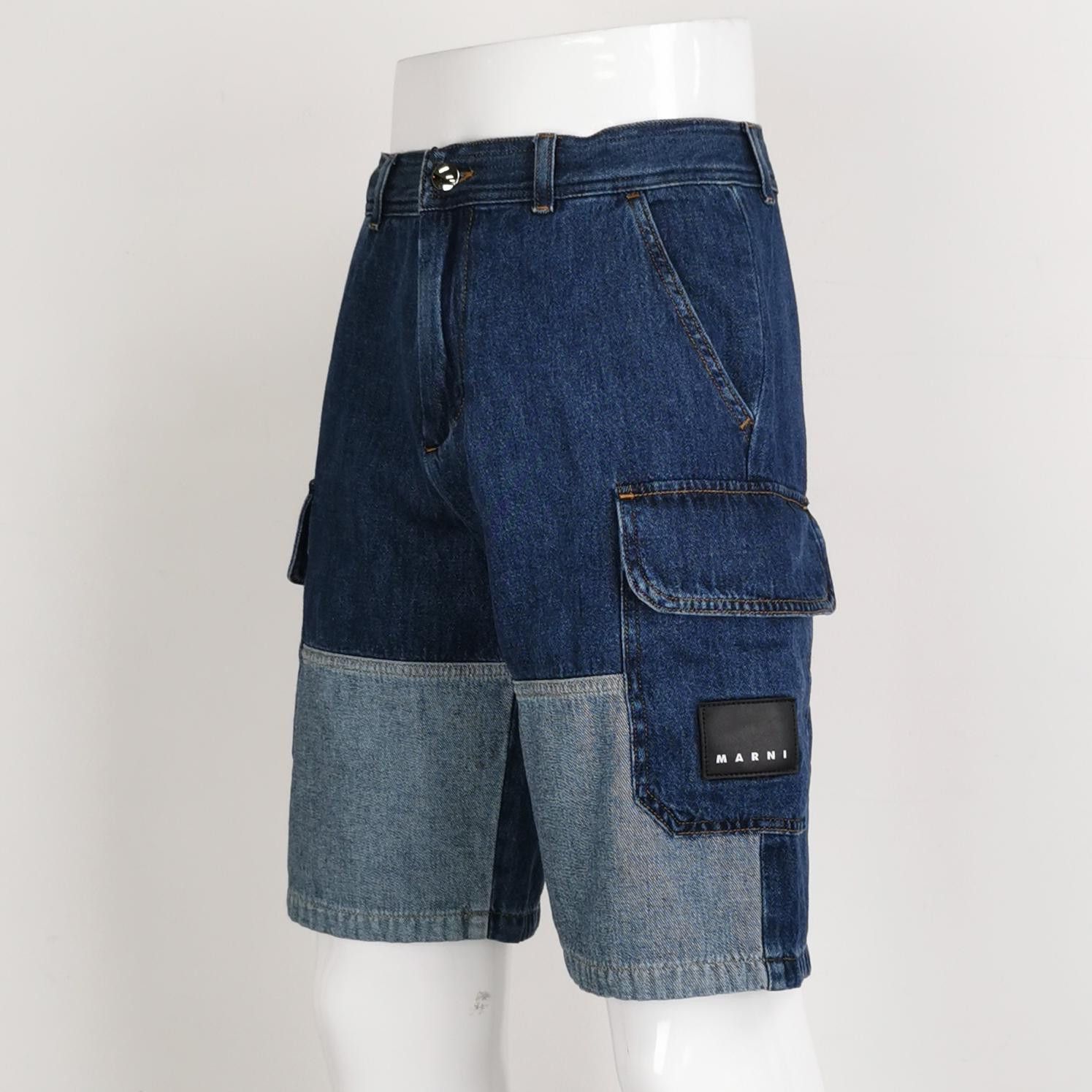Marni Marni Two-Tone Cargo Denim Shorts Size 28 Size US 28 / EU 44 - 3 Thumbnail