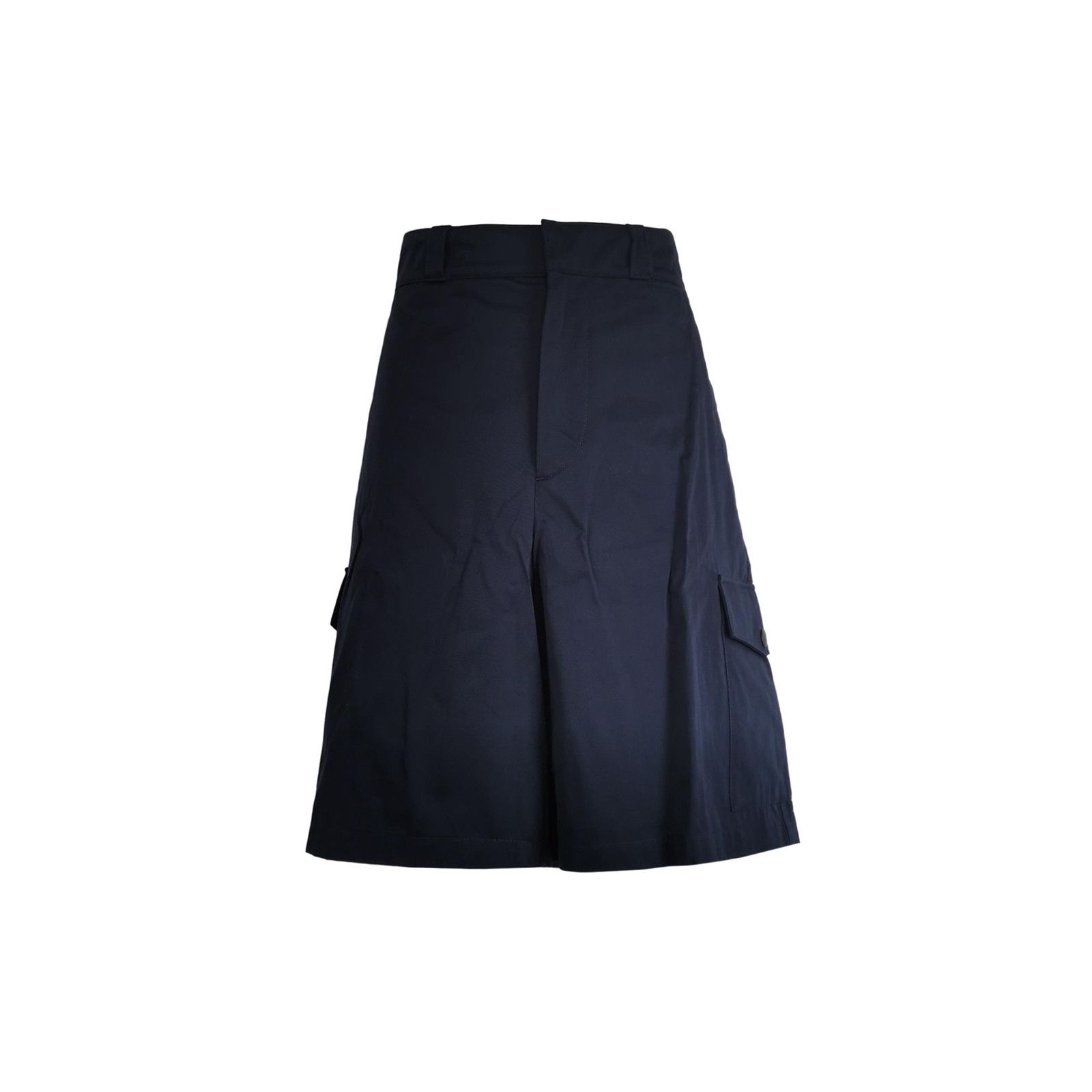 Prada Prada Navy Cotton Gabardine Shorts Size 52 Size US 36 / EU 52 - 2 Thumbnail