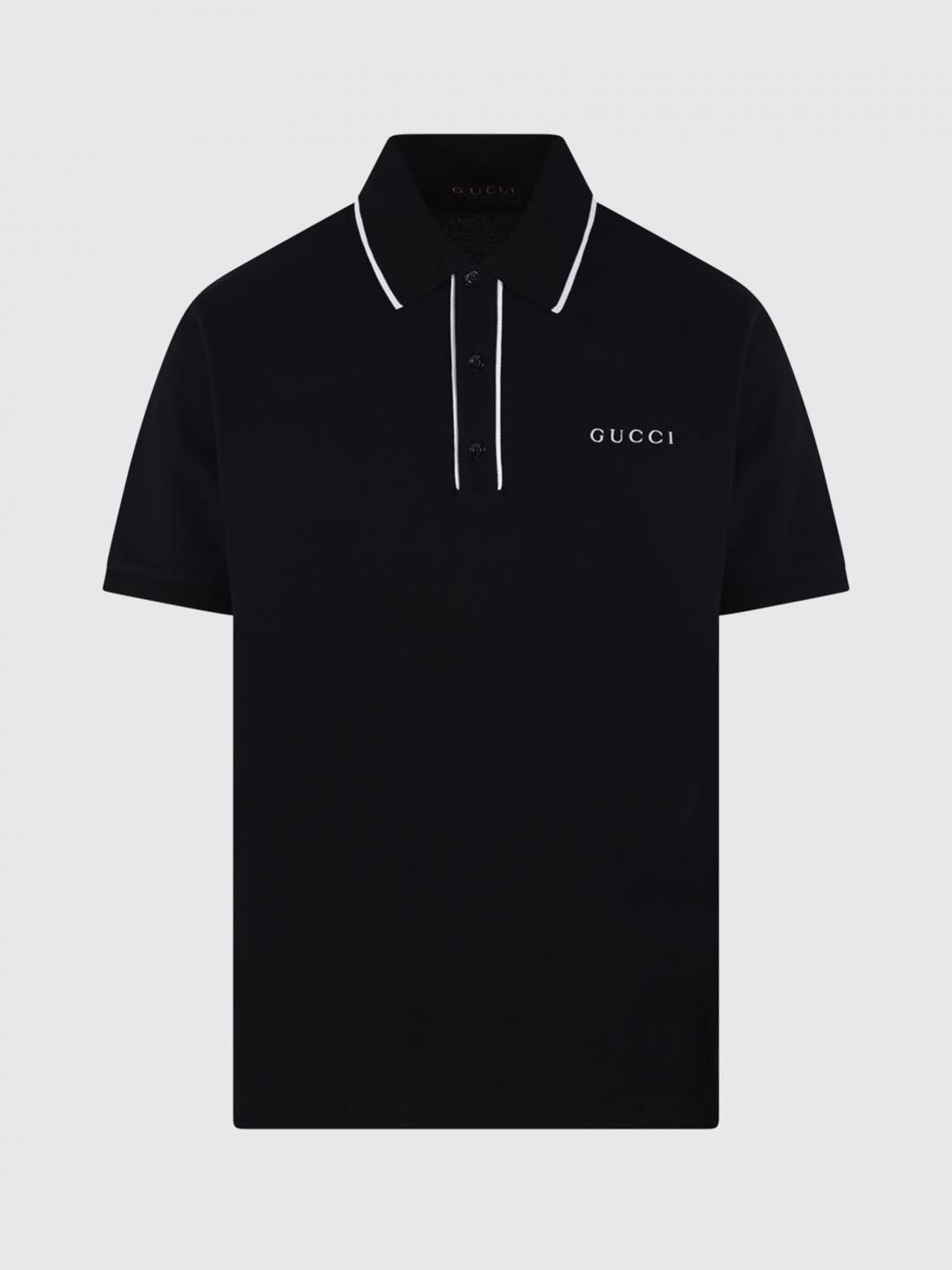Gucci Gucci Polo Shirt Men Black Size US M / EU 48-50 / 2 - 2 Thumbnail