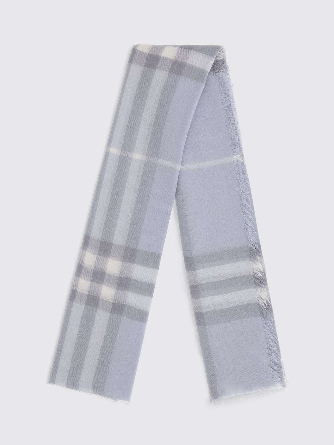 Burberry Burberry Scarf Woman Blue Size ONE SIZE - 2 Thumbnail
